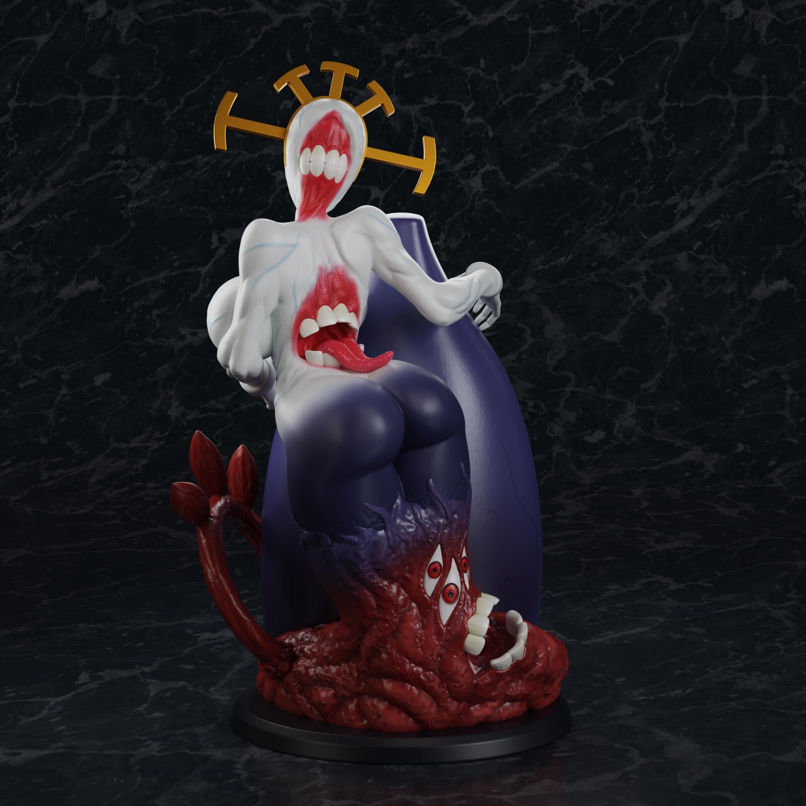 Anime Waifu Nun Double Unpainted Resin Print Art Model Figure 50mm 100mm Monster