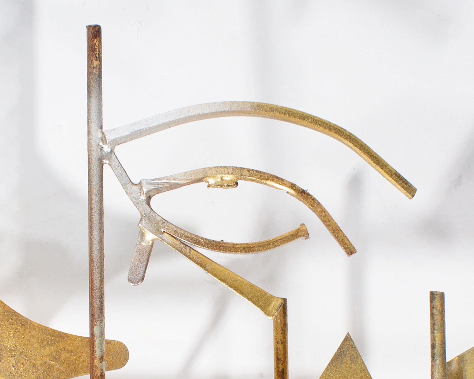 William Bowie 1960s Egyptian Inspired Metal Wall Sculpture