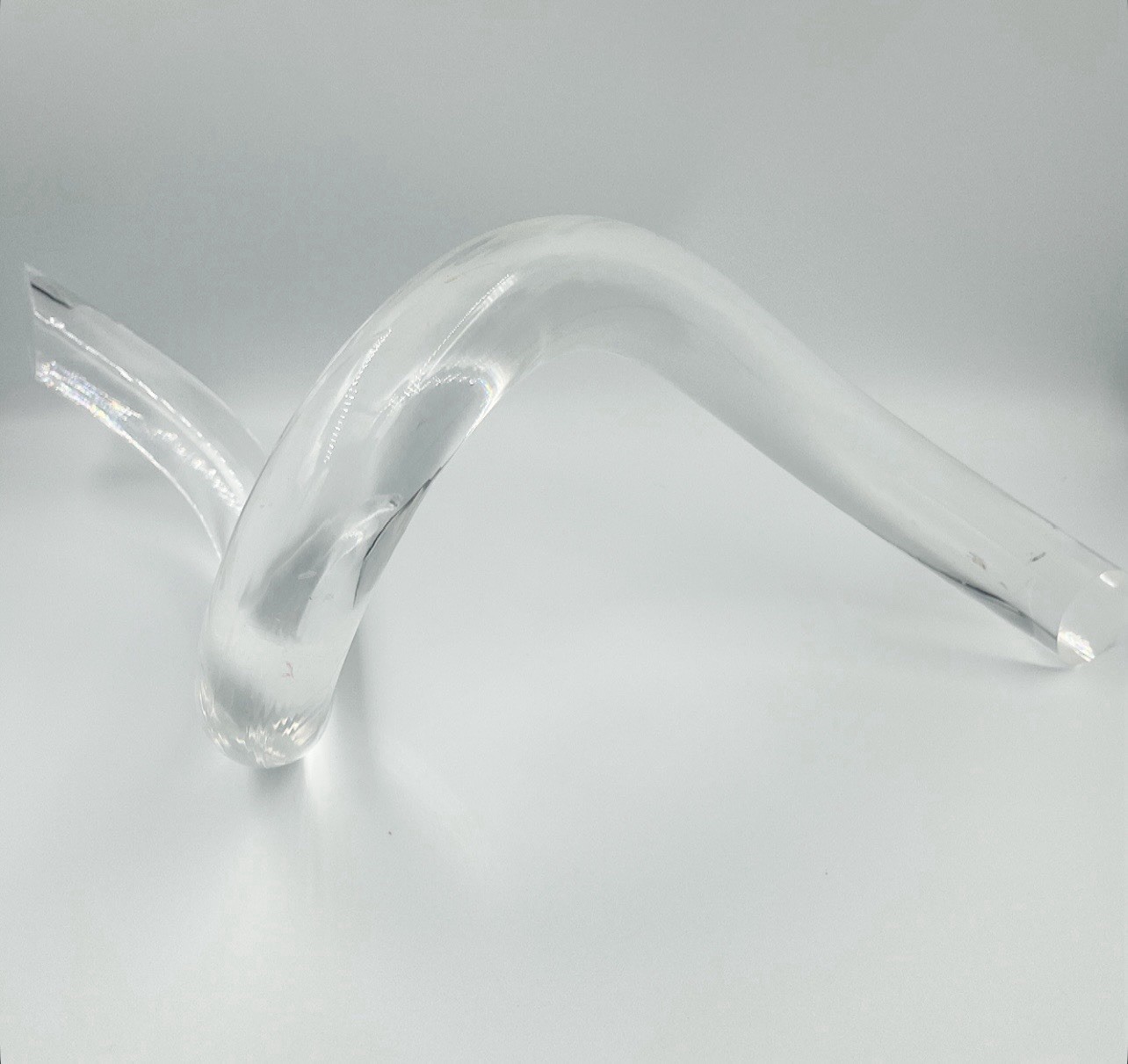 Vintage Clear Lucite/Resin Abstract Sculpture Mid Century Modern