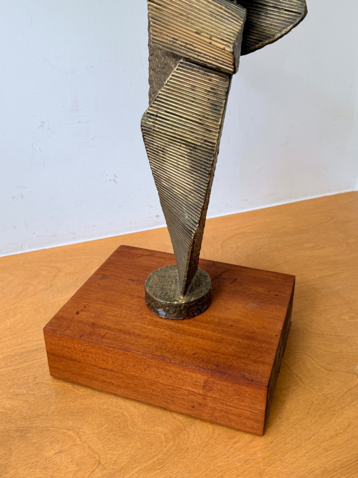 1960s John Roper Brutalist Abstract Metal New York Art Sculpture Statue Vtg Mcm