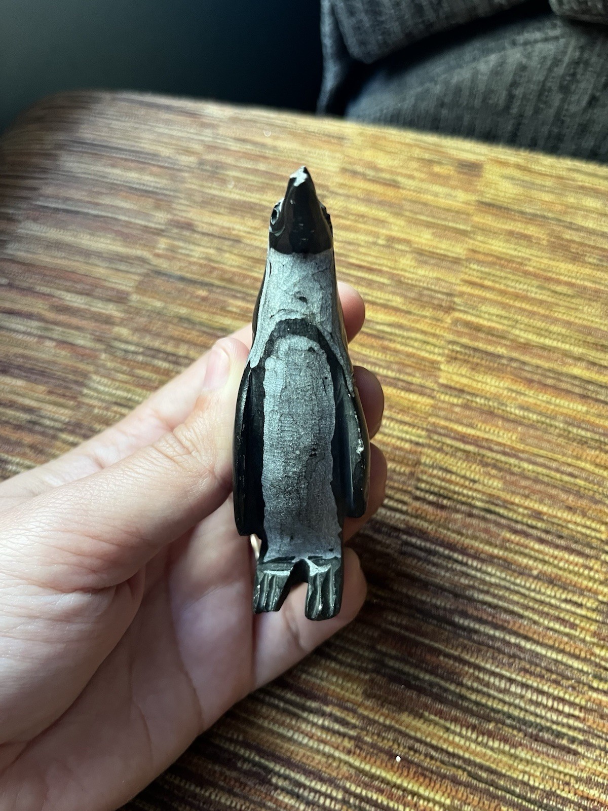 Inuit Art Soap Stone Hand Carved Penguin 3.75” Vintage Unsigned