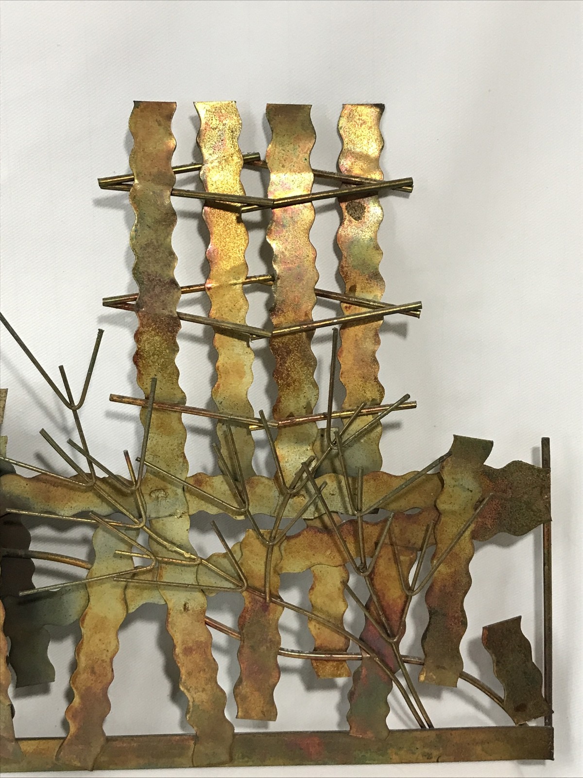 Rare 1960s MCM Barn & Farm Metal Wall Art Sculpture Hanging