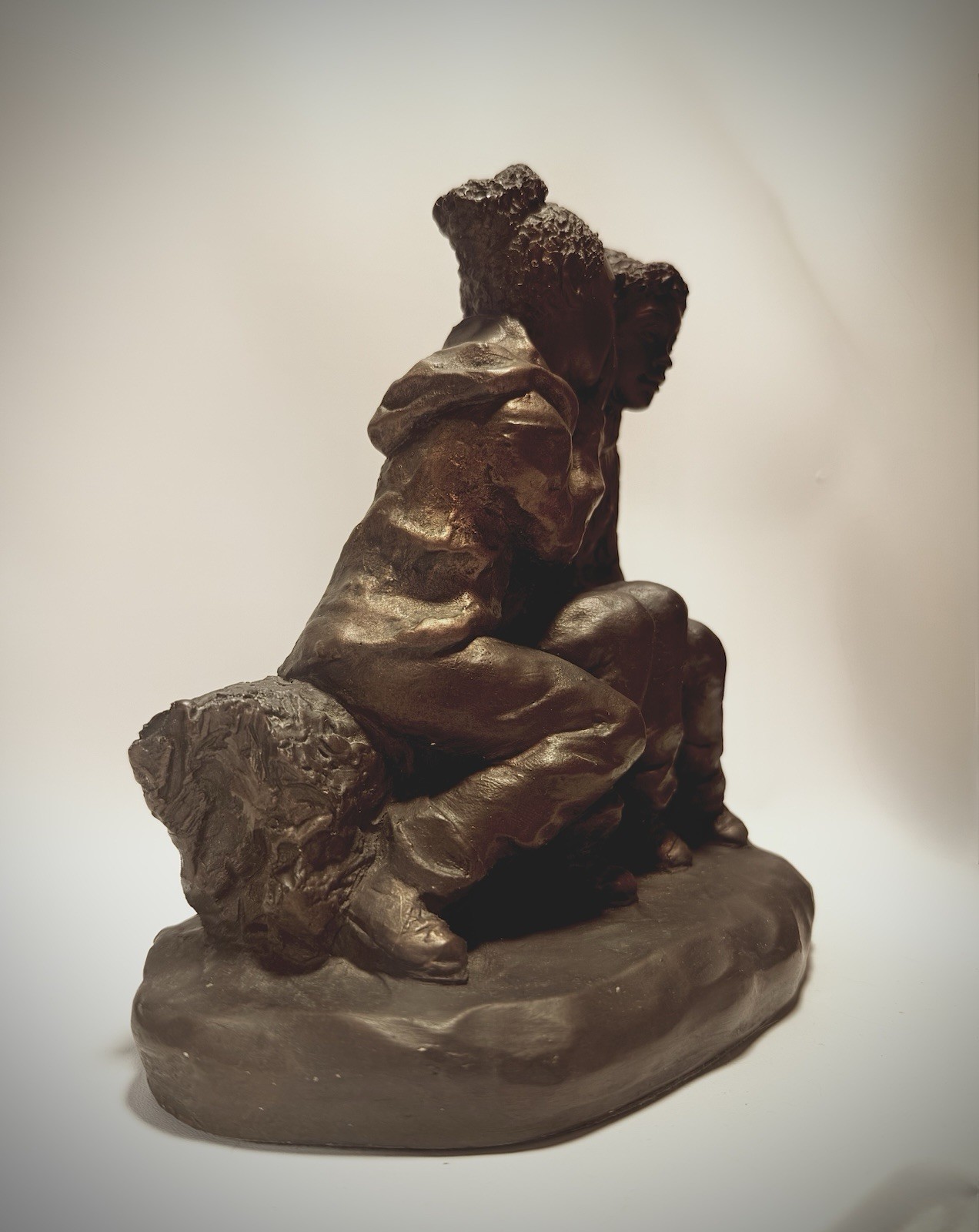 Austin Sculpture Ecila African American Children Girls 1996 Secrets Hard To Find