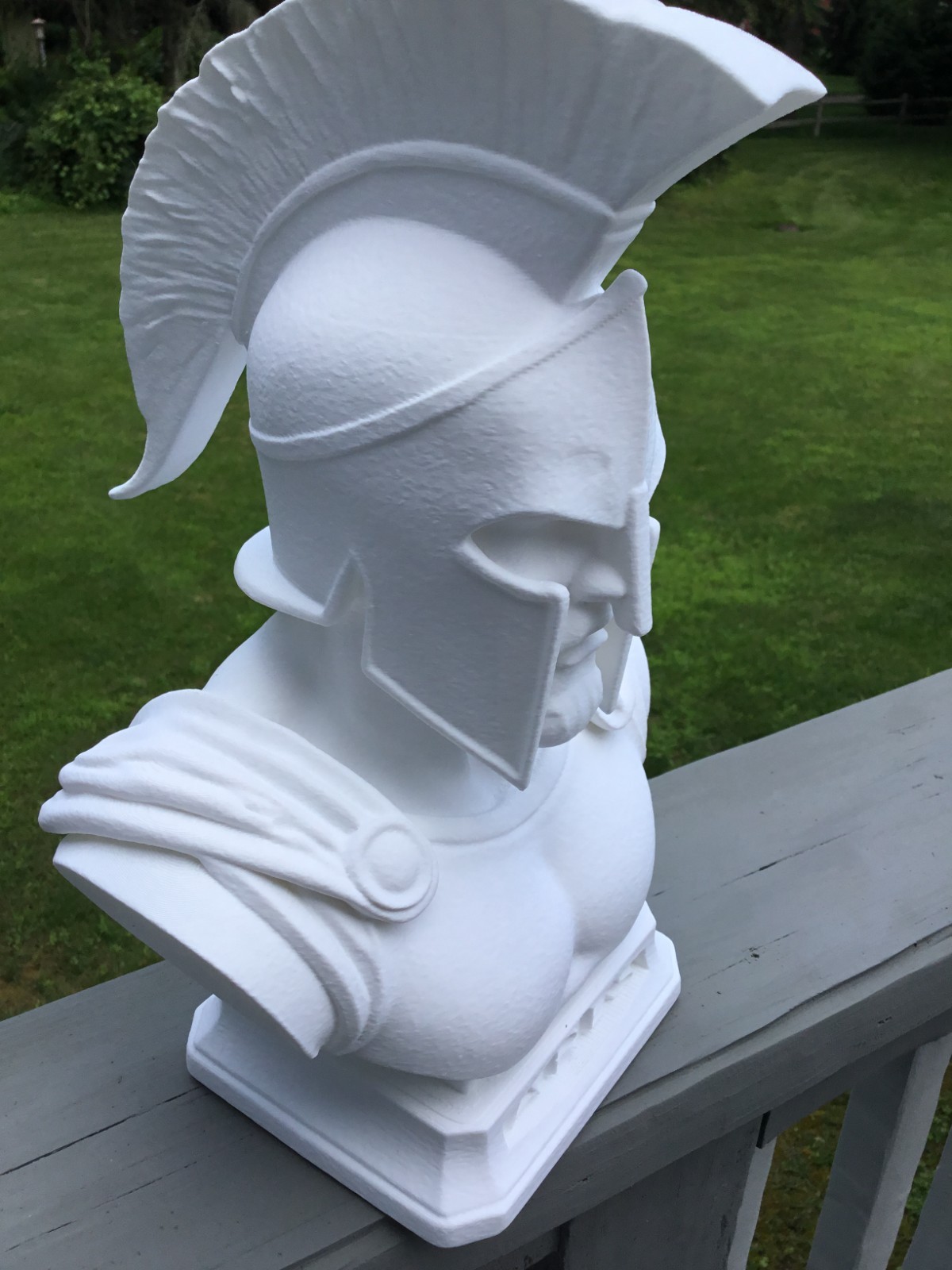 Custom 13&Prime; Ares God of War Bust Spartan Helmet Sculpture Greek Mythology Art