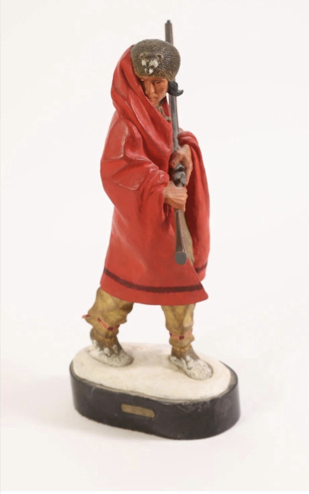 Harry Jackson (1924-2011), Iroquois Guide II, Patinated Bronze