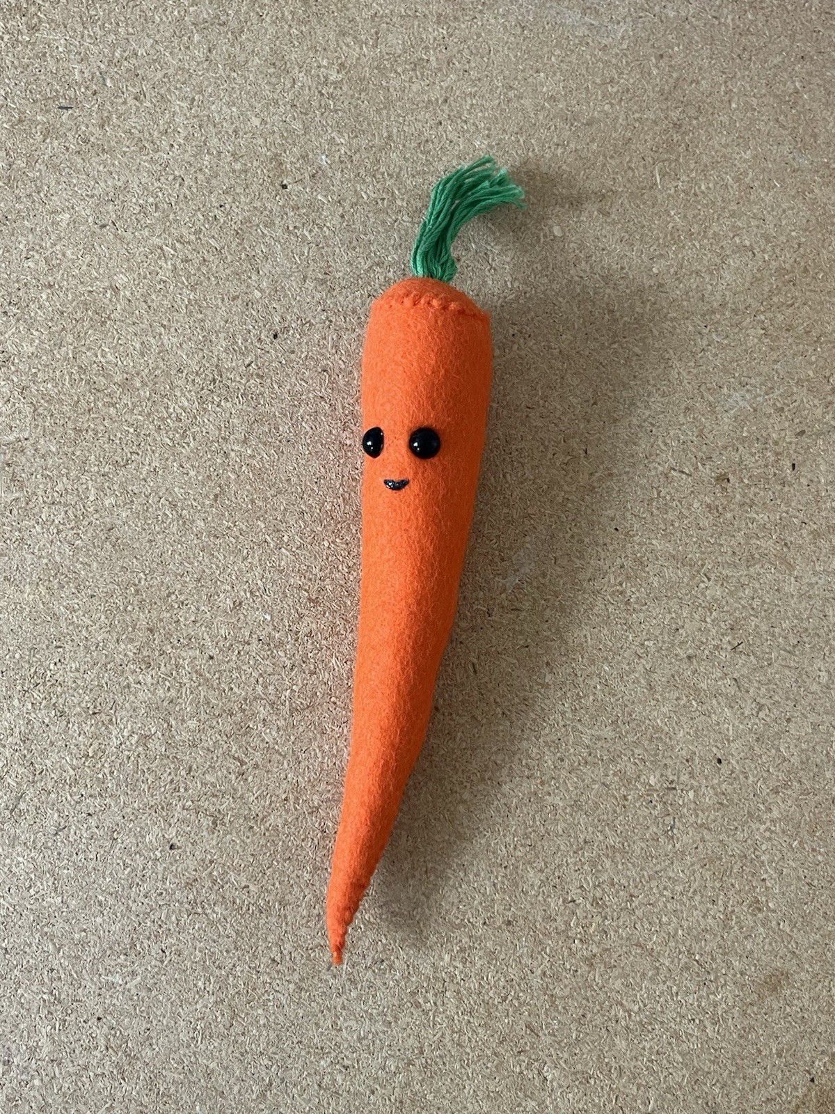 Lucy Sparrow Felt Plush Carrot Signed Collectible Art Sculpture