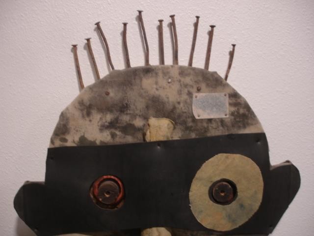Bill Skrips Artist Folk Art Wall Sculpture Wood Metal Found Objects Kitay 2018