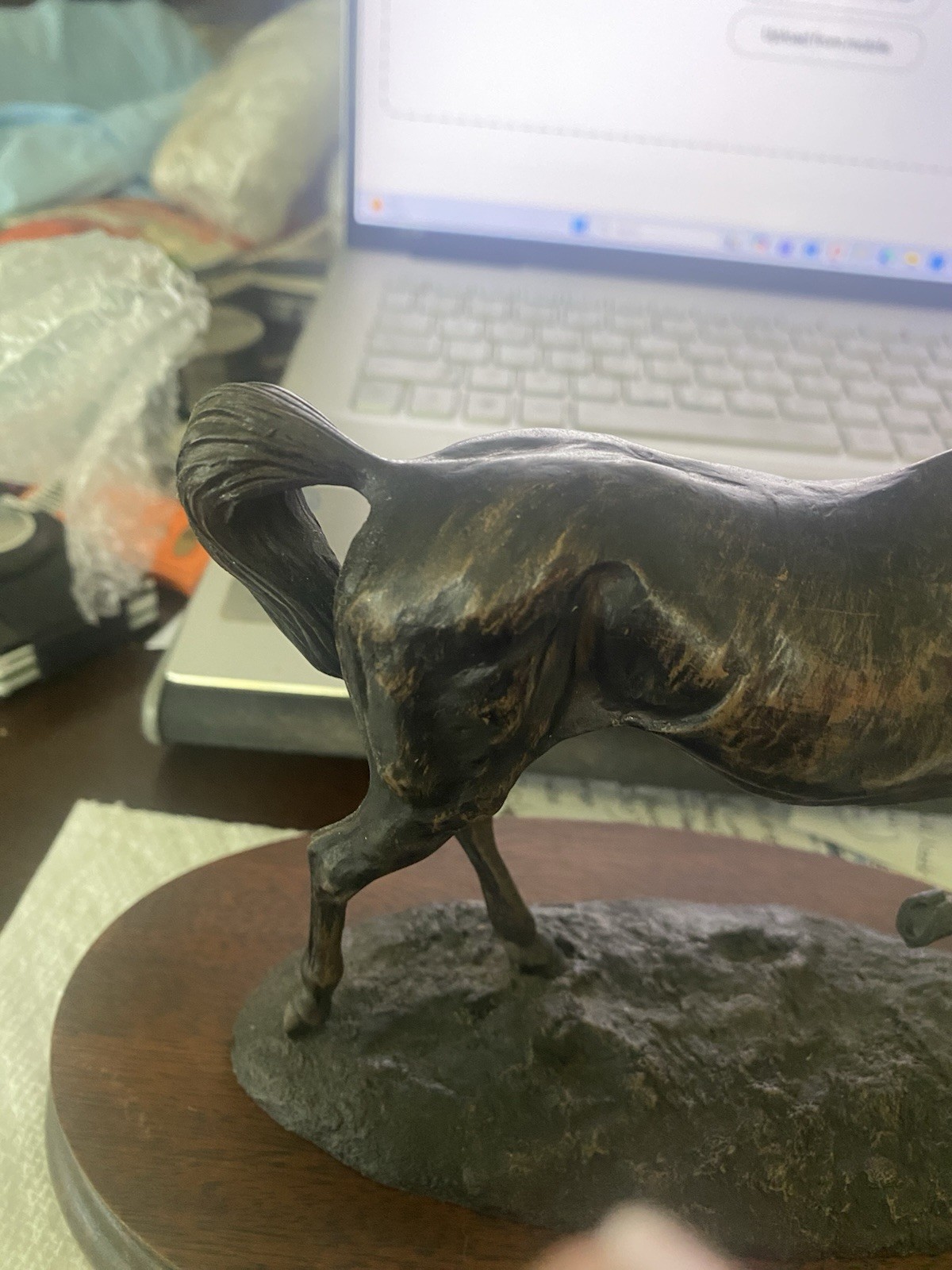 Fred Stone Black Stallion Bronze Figurine # 519 of 1250