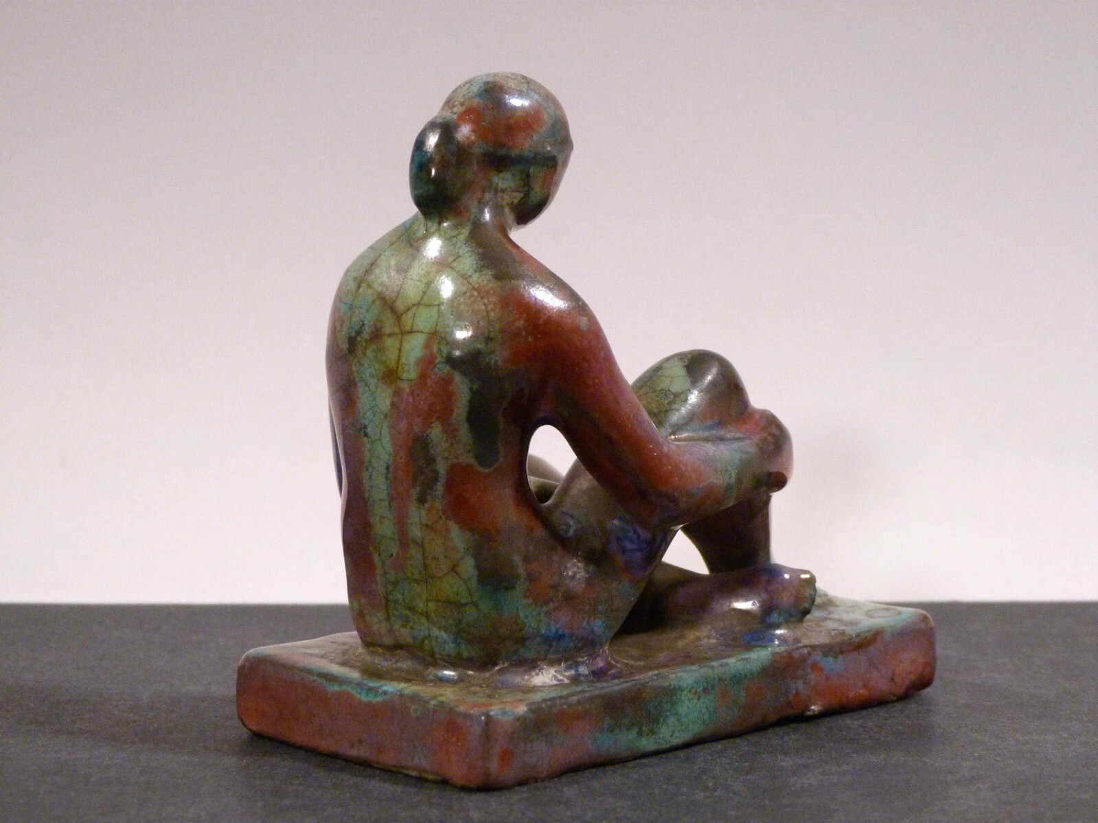 by3/6 Alfred Lörcher Small Sculpture ~ 1924 Squatting