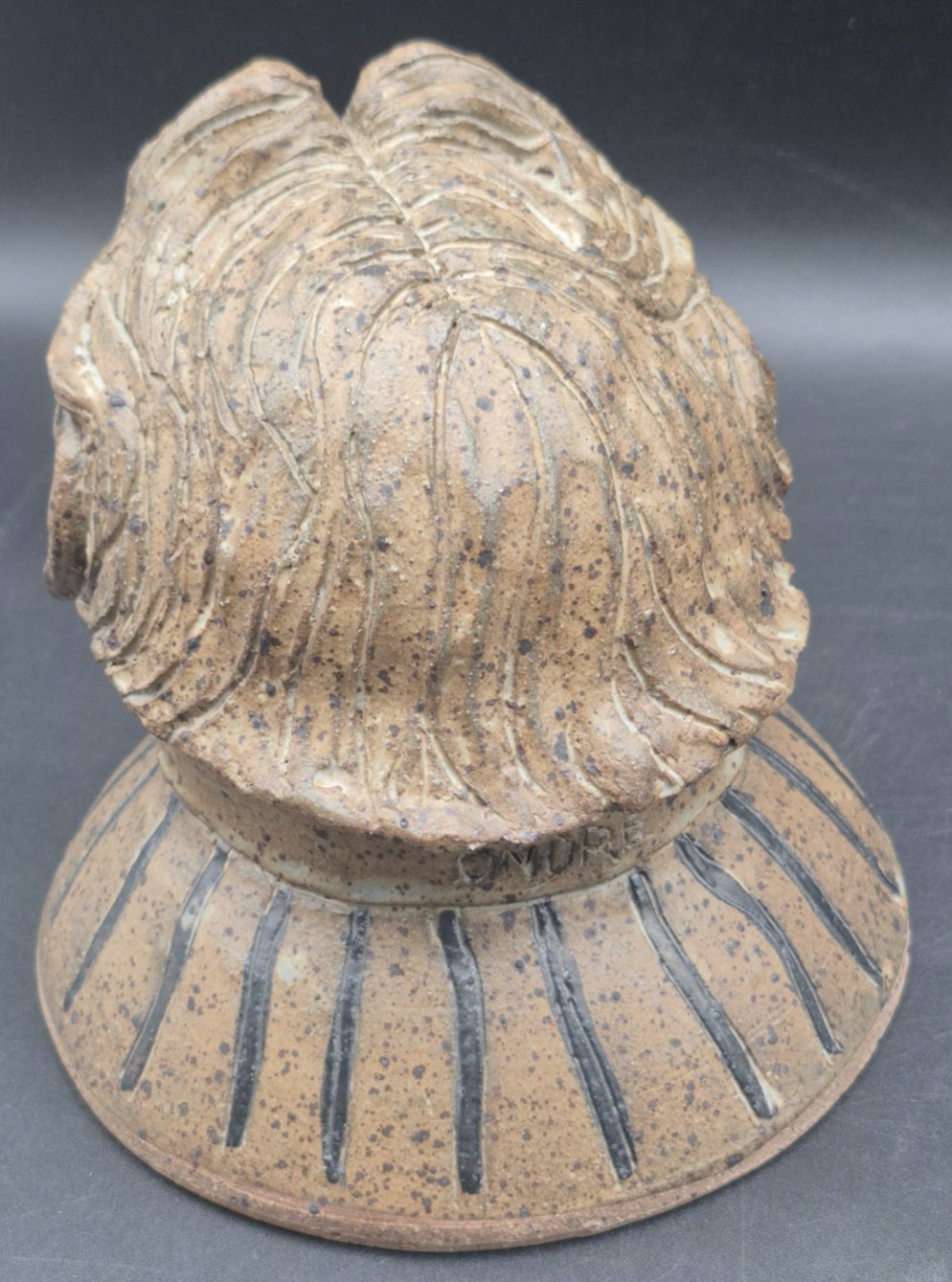 Pottery Sculpture Of A Man&rsquo;s Face By Ondre