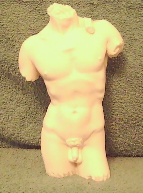 Alabaster Michelangelo&rsquo;s David Torso Statue 7.75&Prime; Signed A. Giannelli 1992