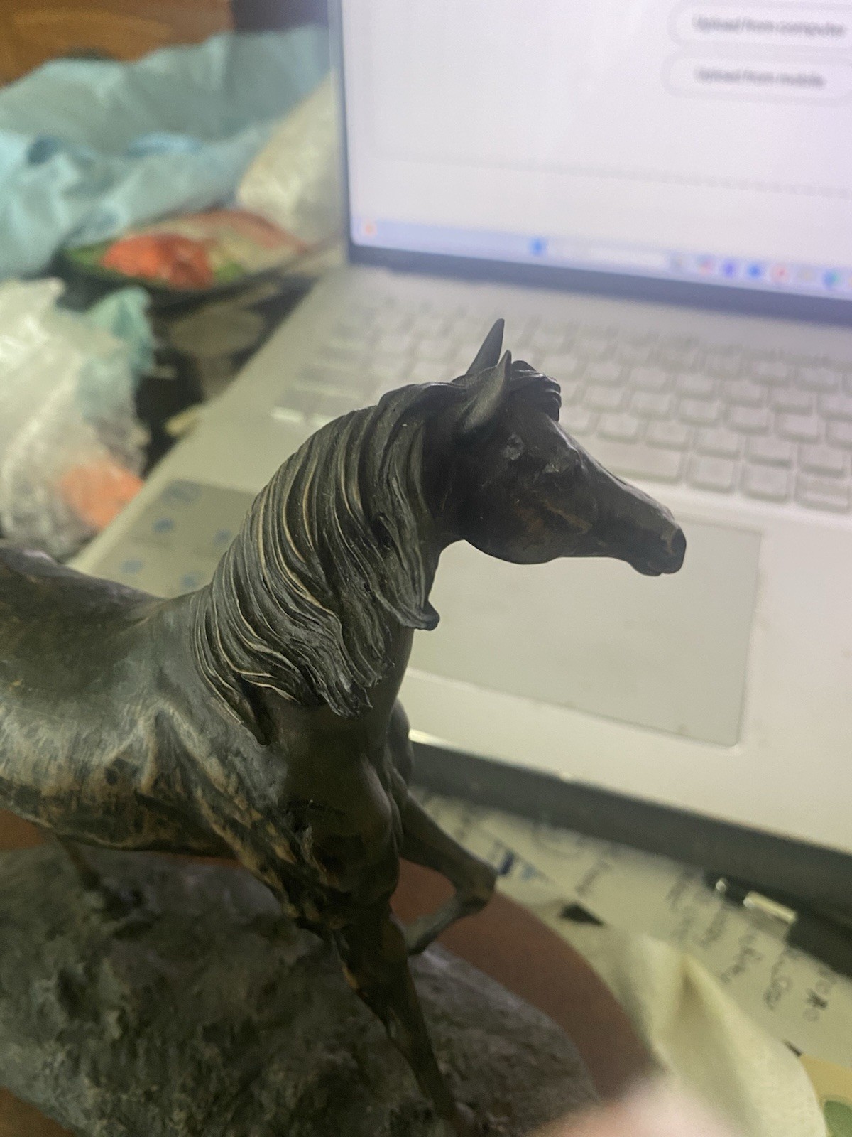 Fred Stone Black Stallion Bronze Figurine # 519 of 1250