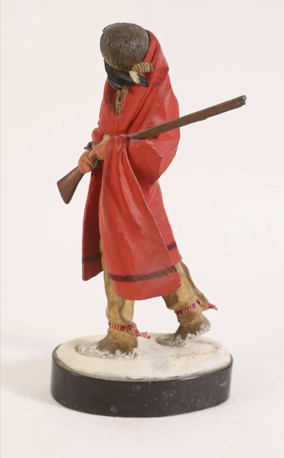 Harry Jackson (1924-2011), Iroquois Guide II, Patinated Bronze