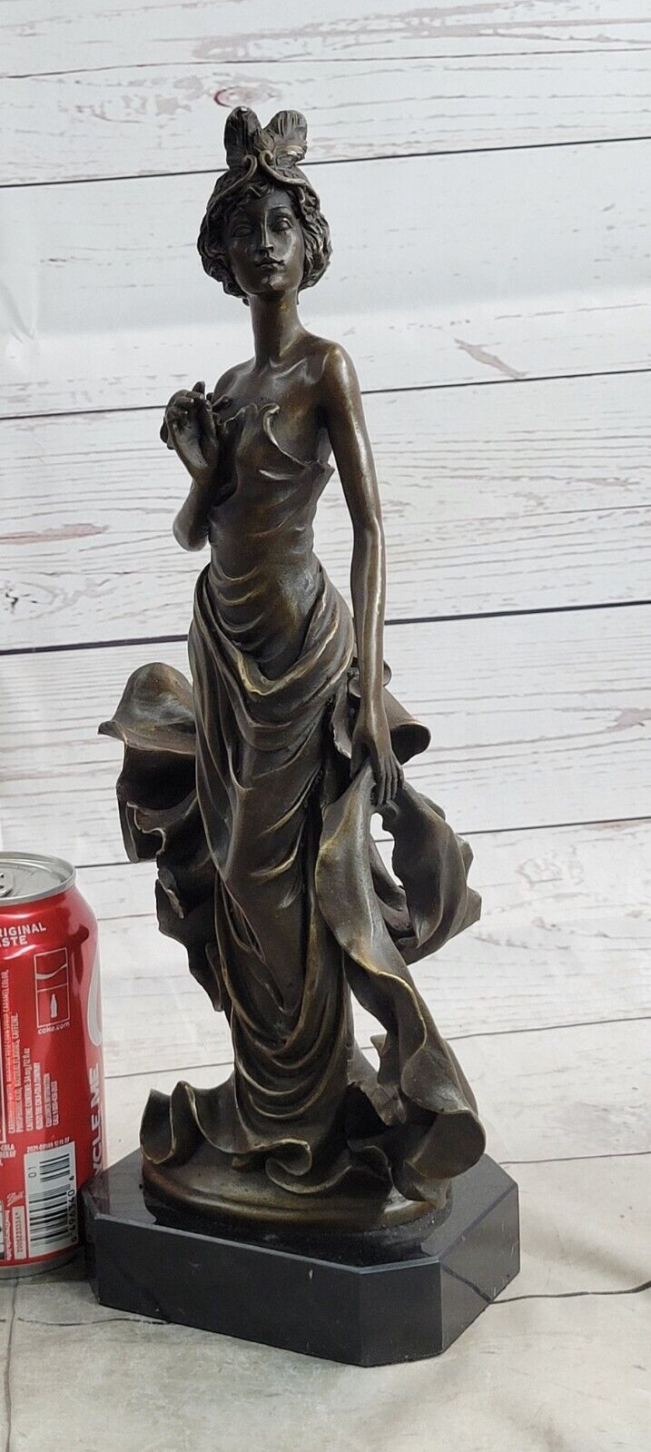 Original Artwork 1920&rsquo;s Flapper Girl Dancer Bronze Fashion Model Sculpture Sale