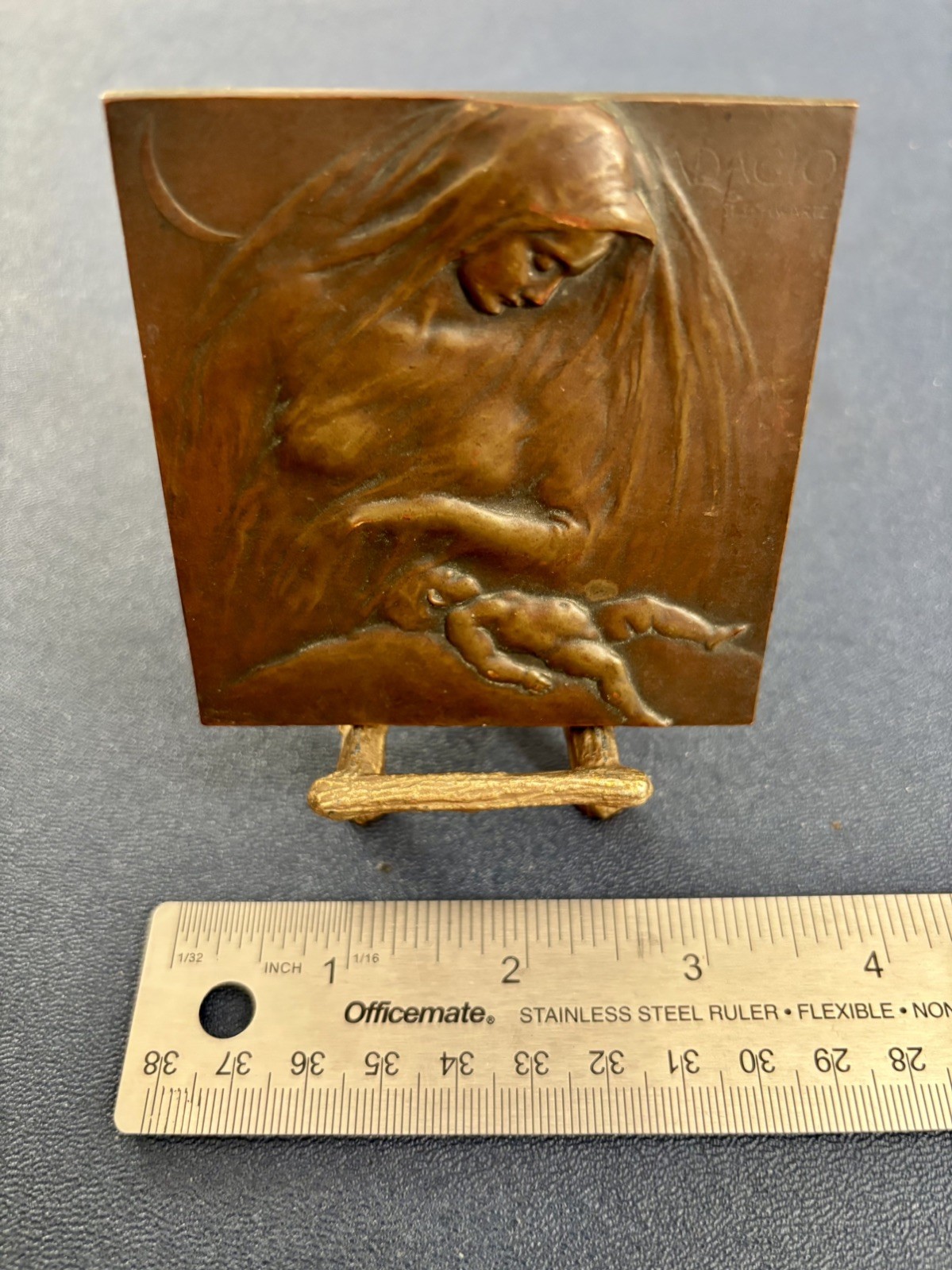 2 Bronze Relief Plaquettes – ADAGIO and RONDO by Stefan Schwartz (c. 1915-1920)