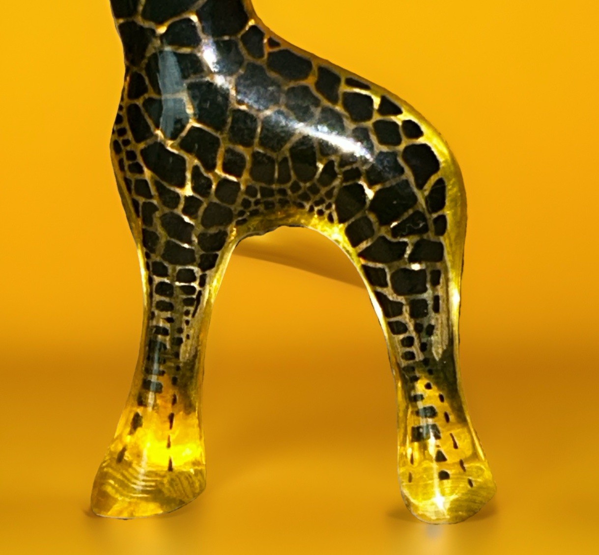 Palatnik Giraffe Lucite Acrylic Sculpture Made In Brazil MCM Figurine