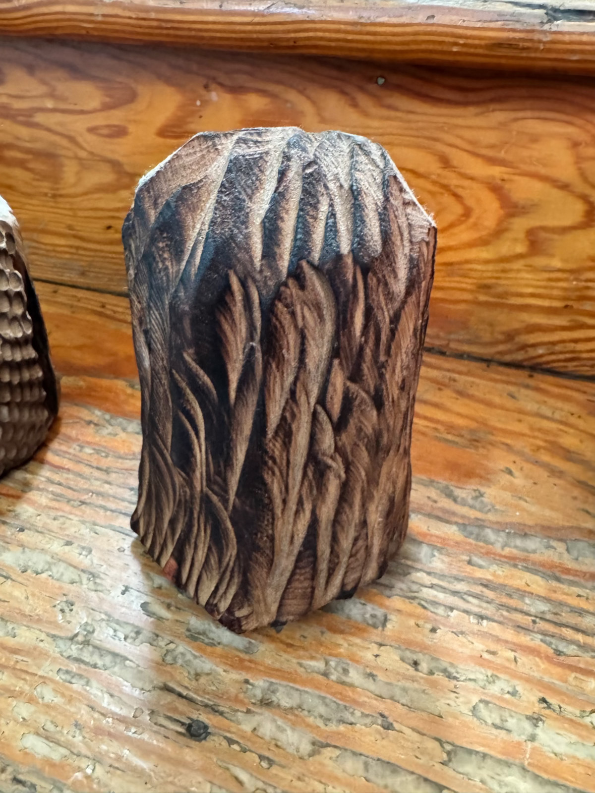 Chainsaw and Dremel Carved Wooden Baby Owls – Black Walnut, Cherry, & Cedar!