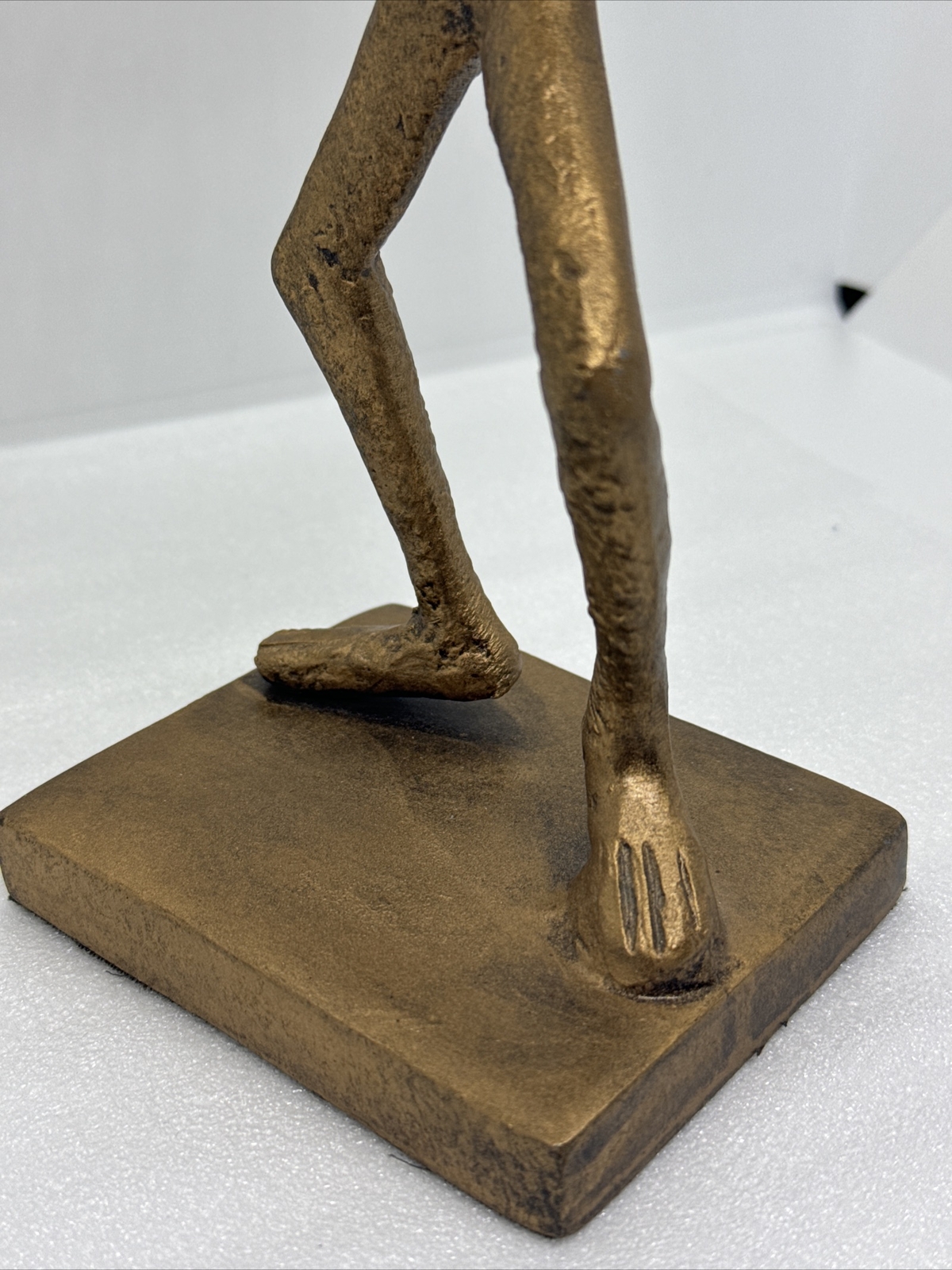 Vintage Brass Frog Playing The Trombone Art Sculpture Statue 12” Made In India