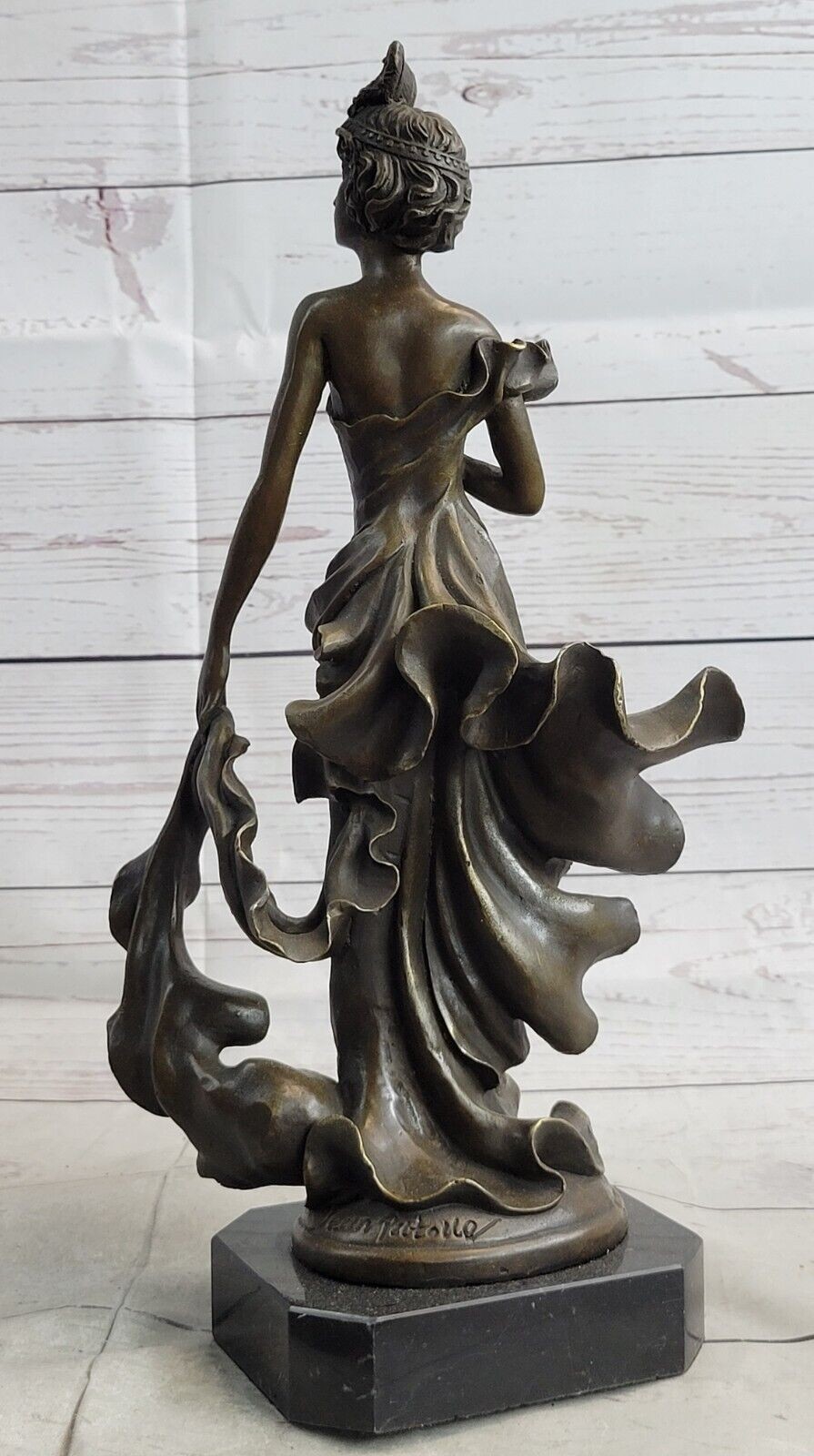 Original Artwork 1920&rsquo;s Flapper Girl Dancer Bronze Fashion Model Sculpture Sale