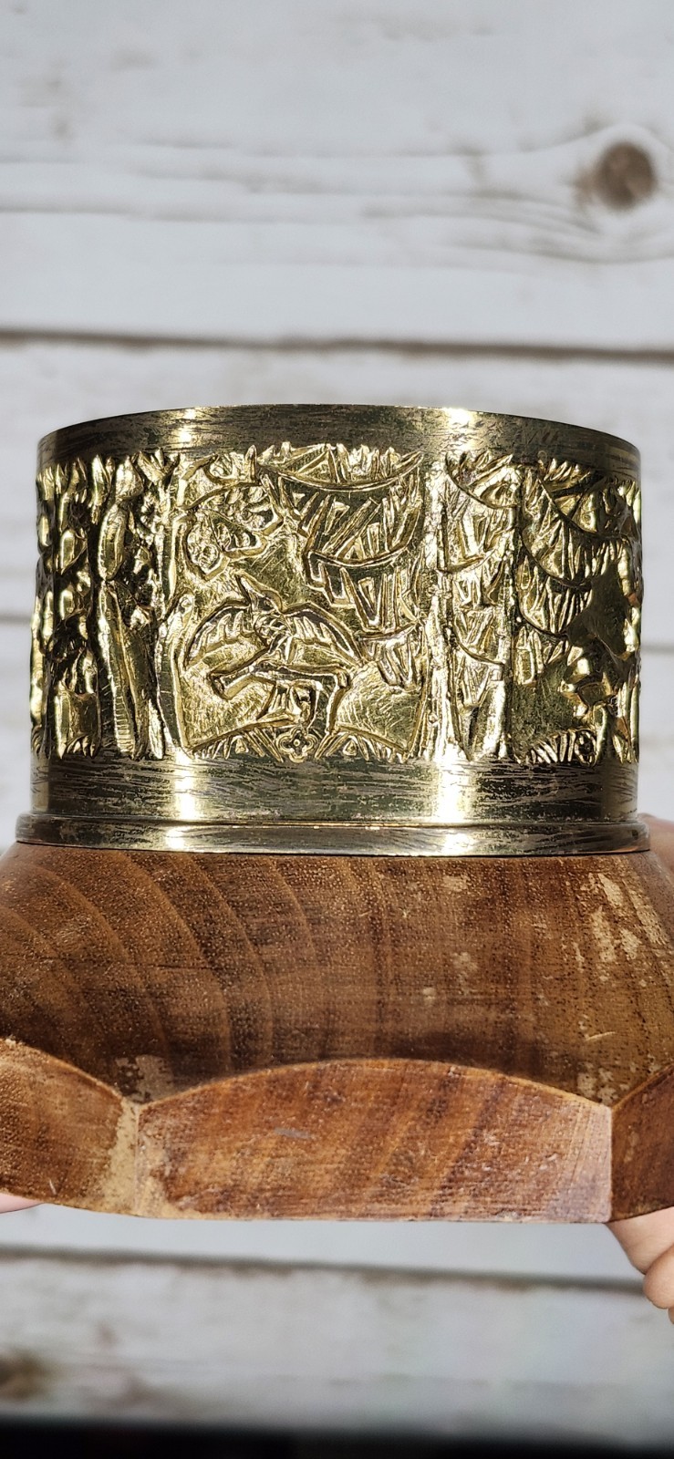 Hermann Haller (1880-1950) SIGNED Swiss Sculptor Bronze Round Trinket Box w/ Lid