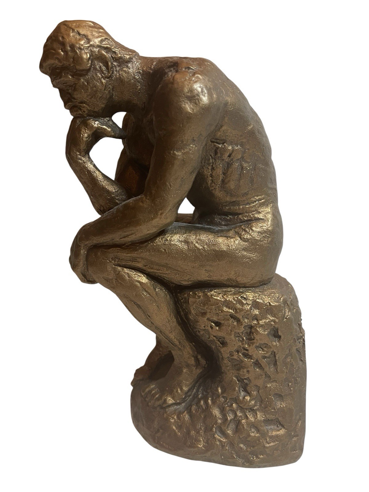 AUSTIN PRODUCTIONS The Thinker 1971 Rodin 9.5” Durastone Sculpture Statue