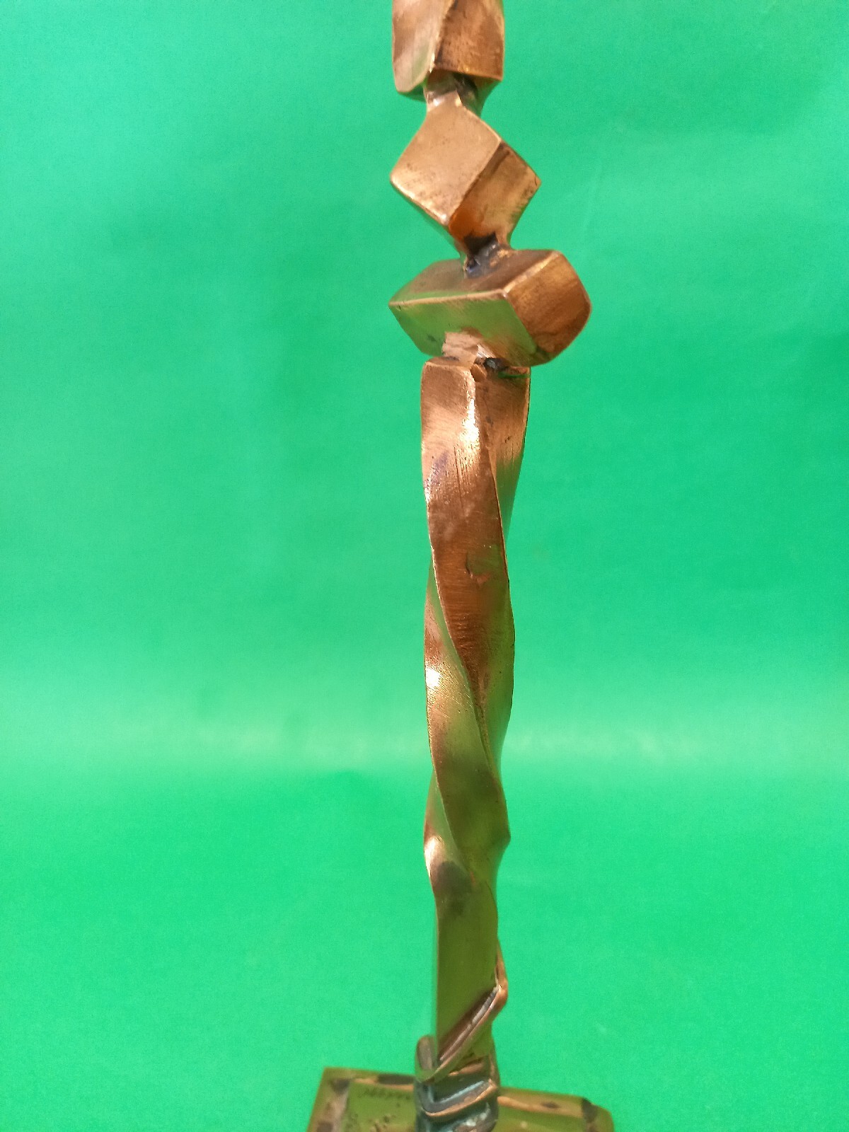Vincenzo Ferrari, L&rsquo;ombra Della Sera, bronze, 1990, h cm 35.5, w 8.5×8.5 cm.