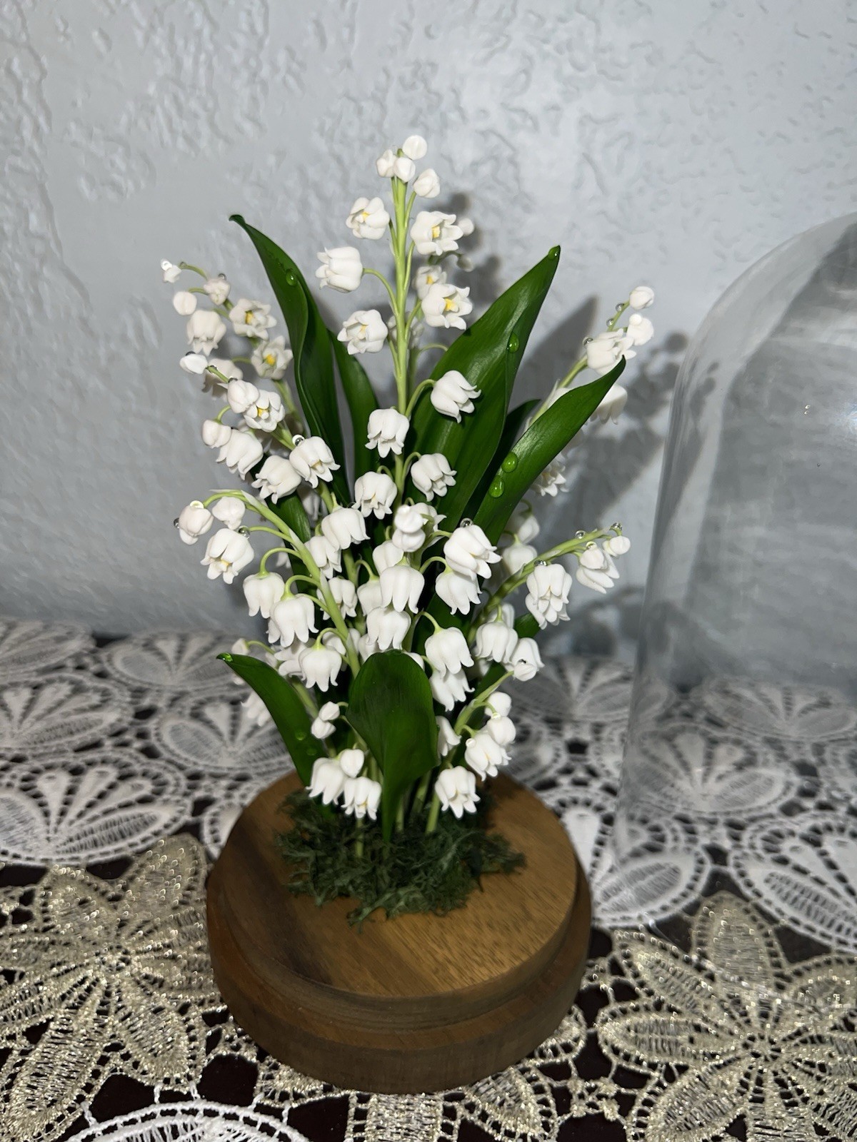 Handmade Lilly Of The Valley Flowers Globe – Beautiful Spring or Wedding decor