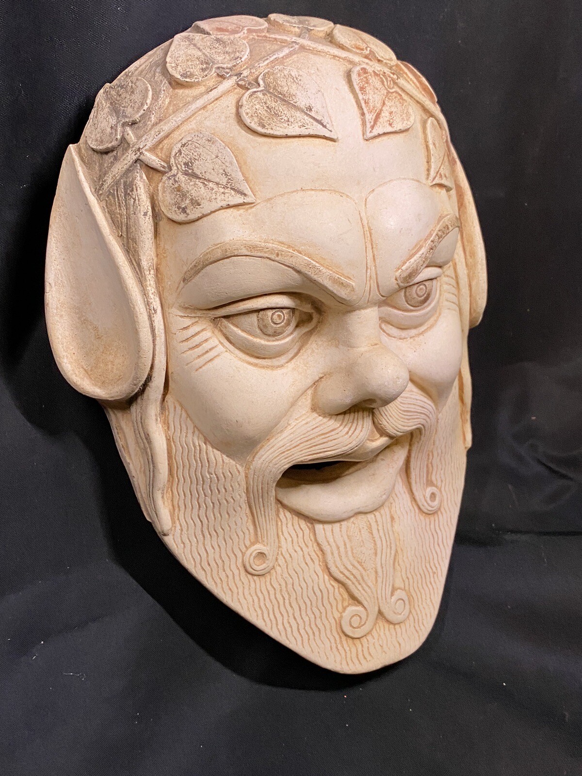 Satyr small Mask – Dionysus Companion – Ancient Greece first Theater – Satiros