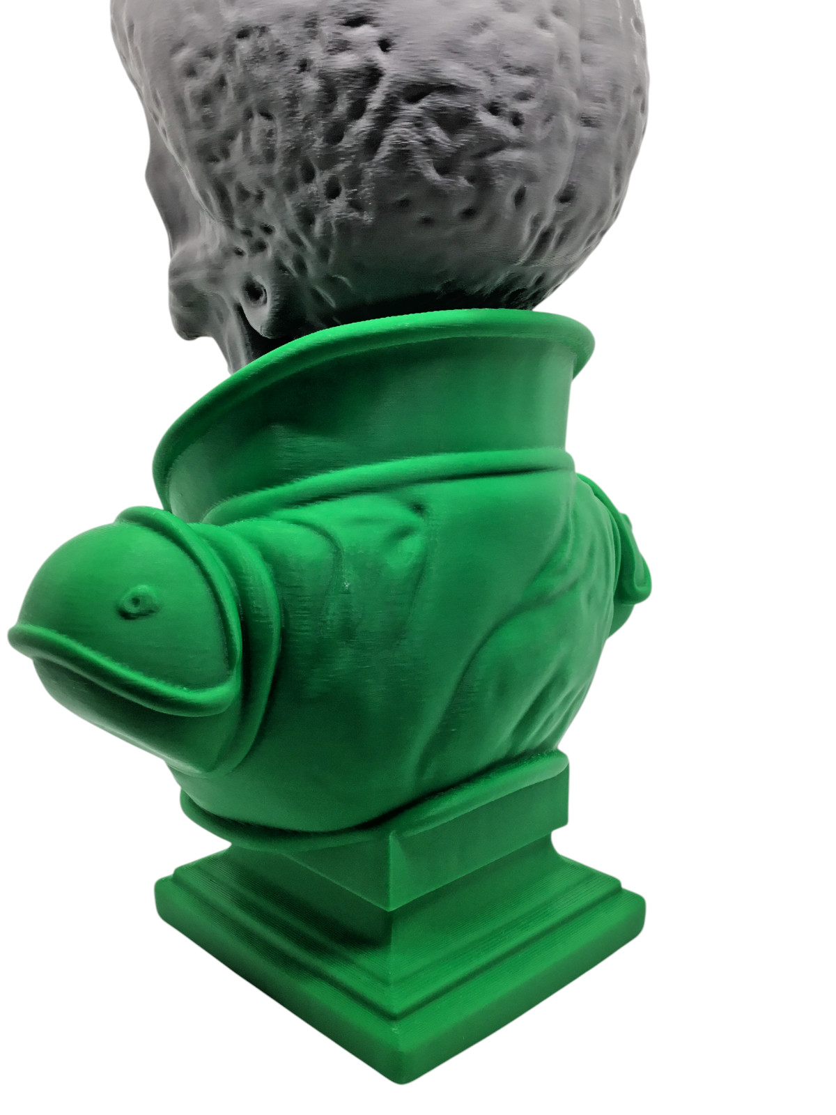 Large 12&Prime; Detailed Mars Attacks Alien Martian Sculpture Head Sci-Fi Décor Statue