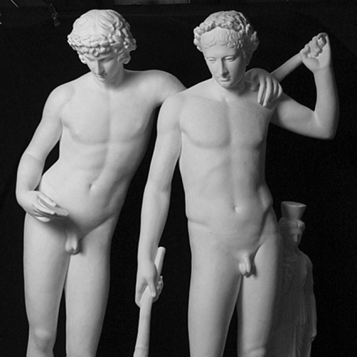 Castor & Pollux 15cm – 12K Resin Sculpture Inspired by Roman Mythical Twin Heroe
