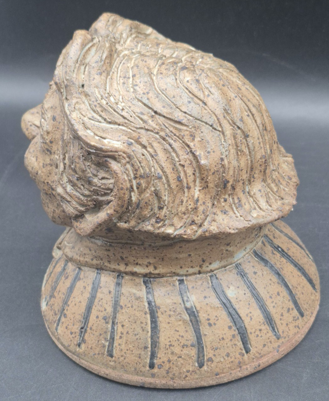 Pottery Sculpture Of A Man&rsquo;s Face By Ondre