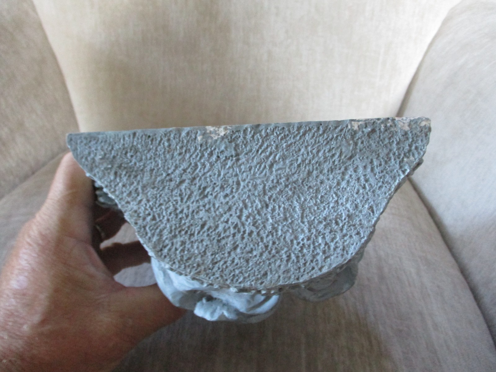 Vintage Art Noveau Resin Woman&rsquo;s Face Flowers Wall Sconce/Shelf