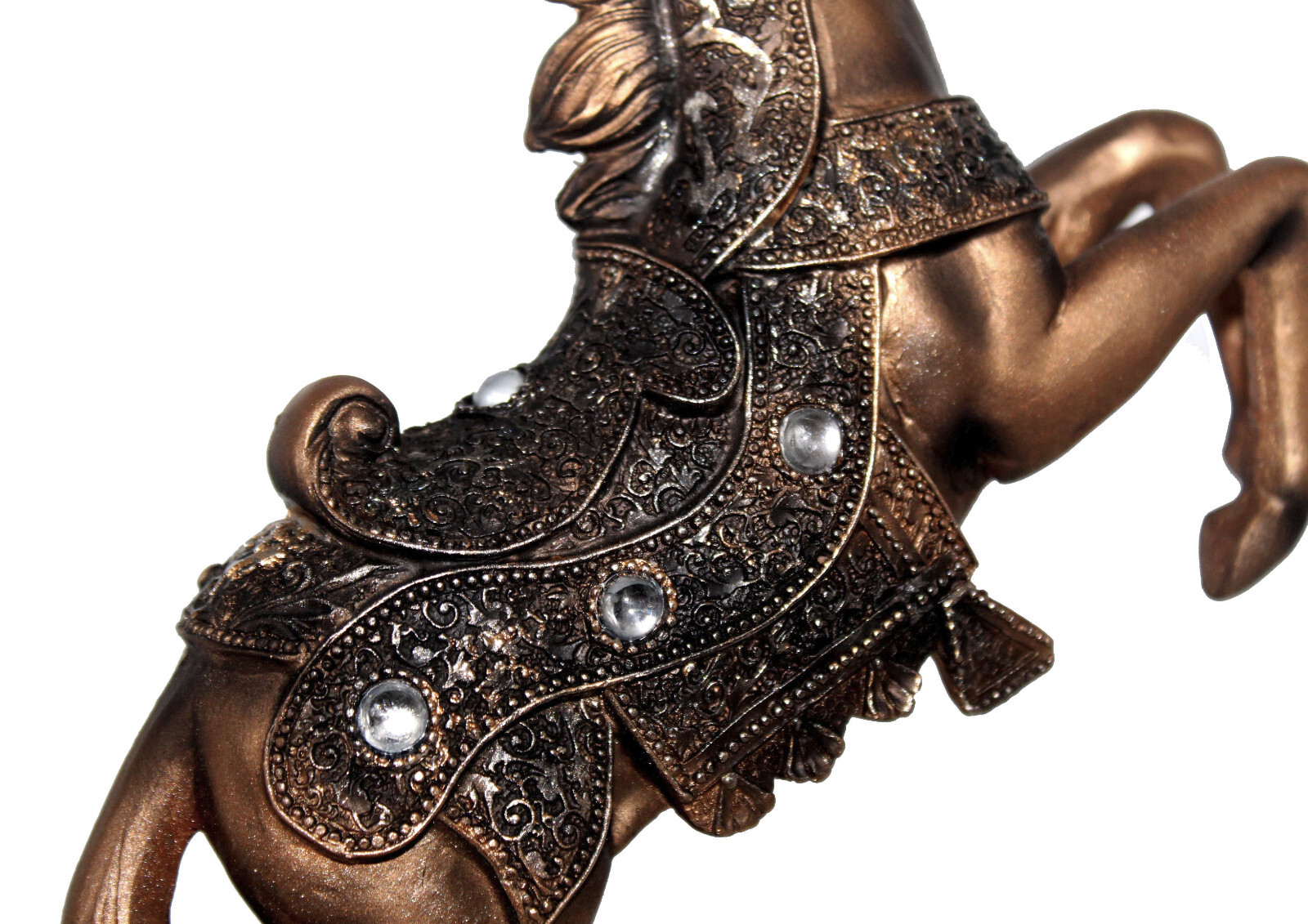 Stallion Horses Loving Playing Fighting statue 6”W x10.5”H Sculpture Statue