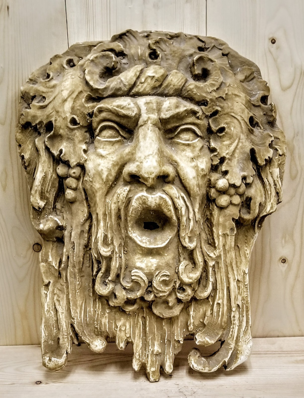 Bacchus-Dionysus Large Wall Home Garden Decor Plaque Wine seller