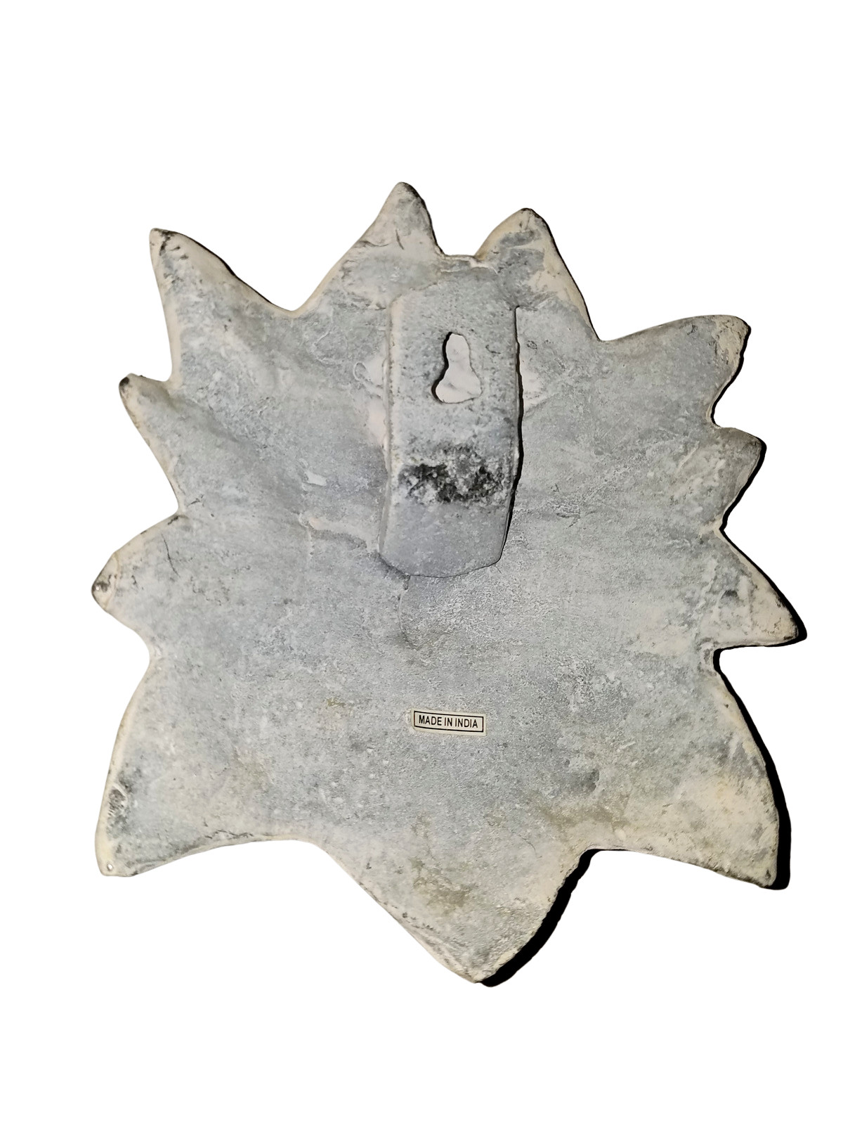 Set of 4 Handcrafted Metal Leaf Man Tree Man Greenman Hanging Wall Sculptures