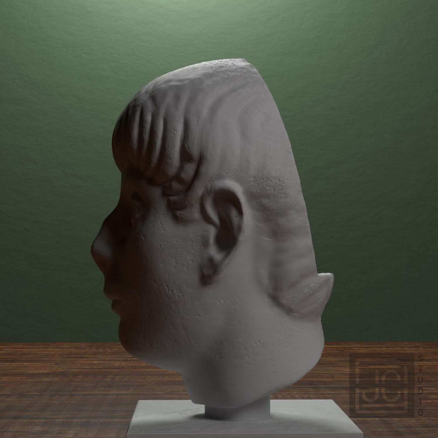 Head of a Young Man Collectible Bust Statue – 5, 9, 12 Inch