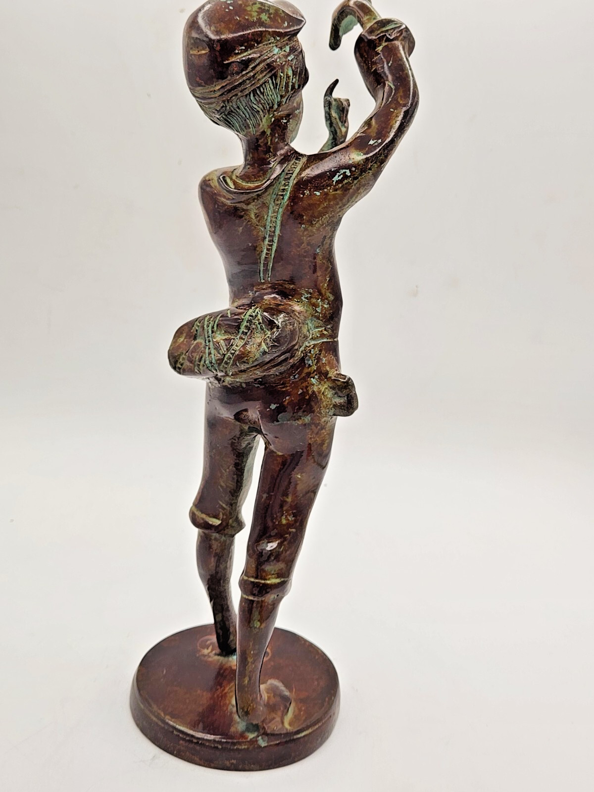 Rancoulet Style Bronze Statue of Boy w/Fish –