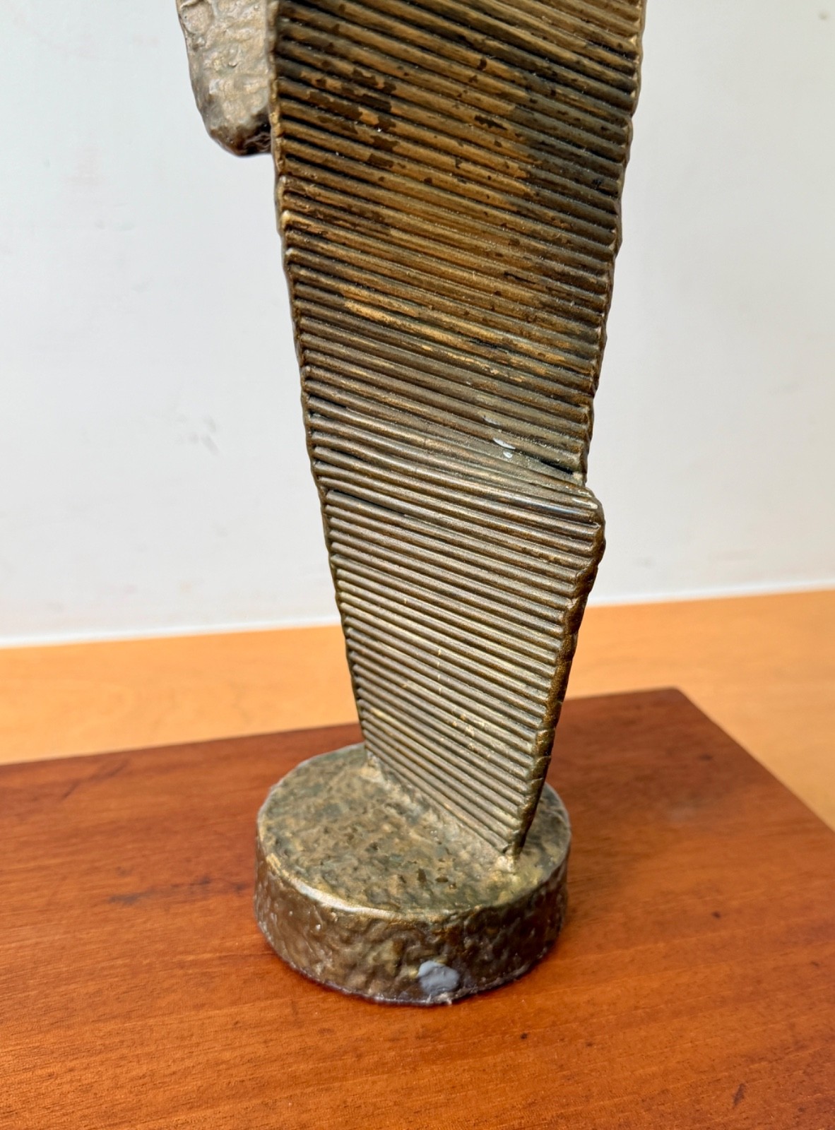 1960s John Roper Brutalist Abstract Metal New York Art Sculpture Statue Vtg Mcm