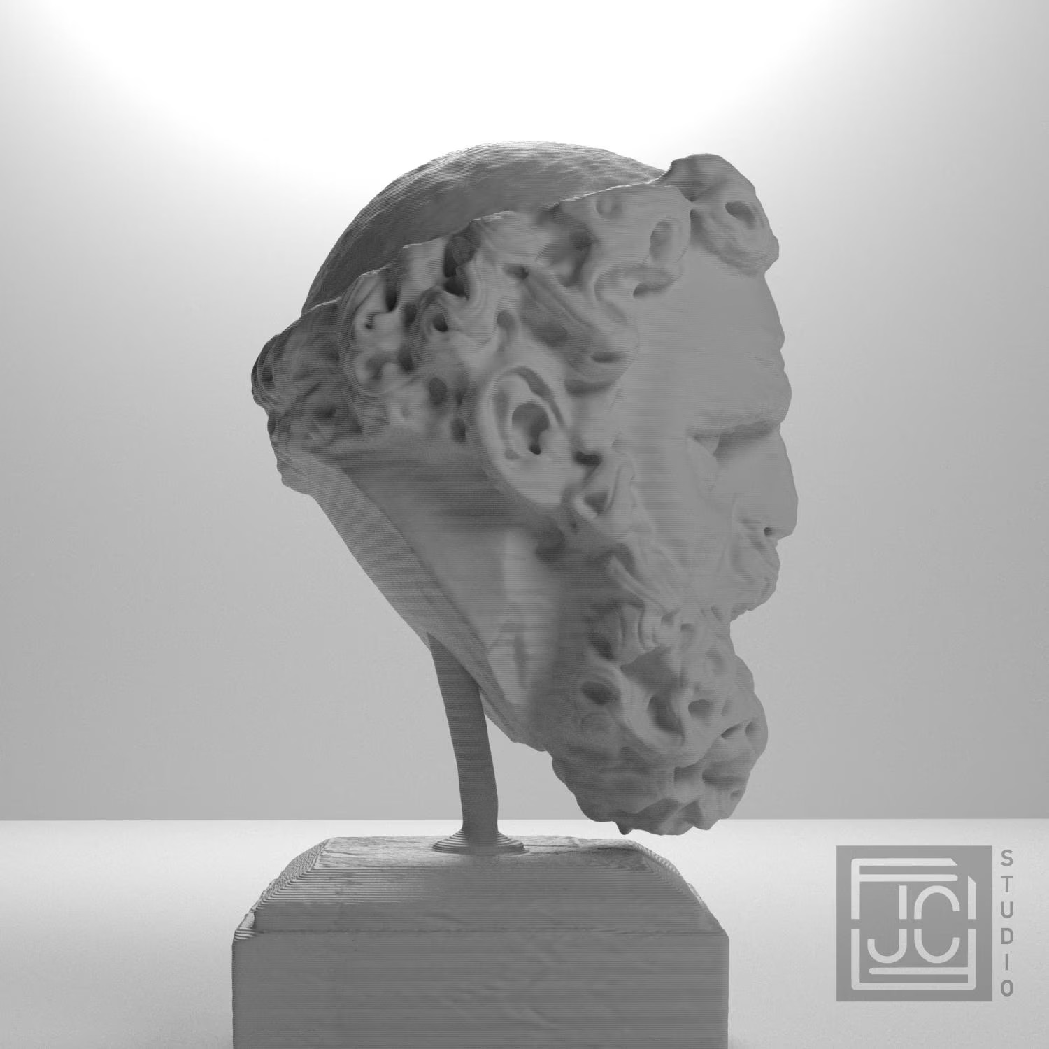 Head of a Bearded Man Collectible Bust Statue – 5, 9, 12 Inch