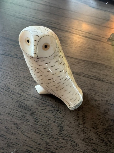 Museum worthy! Bart (Bert) Oozeveseuk, Owl – Inuit artist