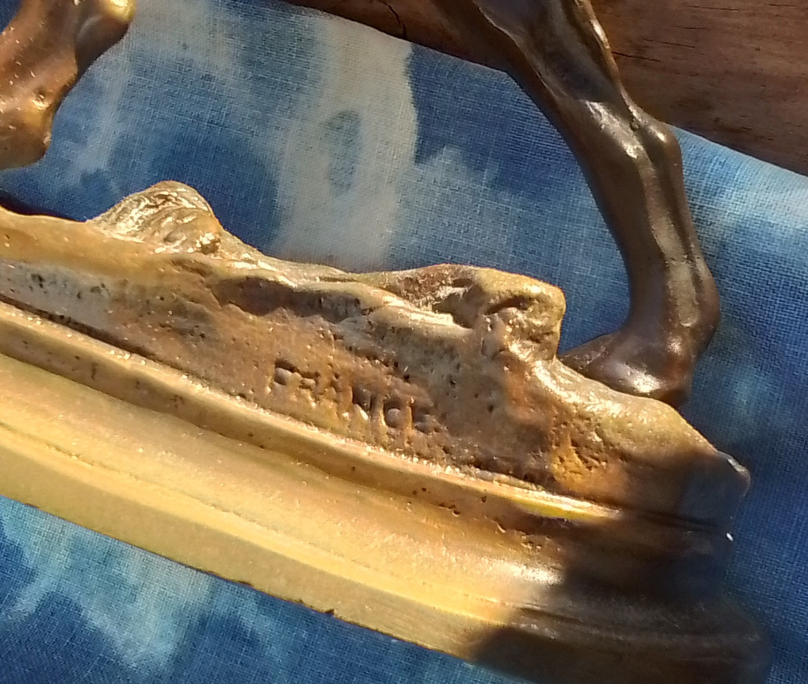 France 19thC. BRONZE ♧ HUNTING DOG « On Point » Jules MOIGNIEZ