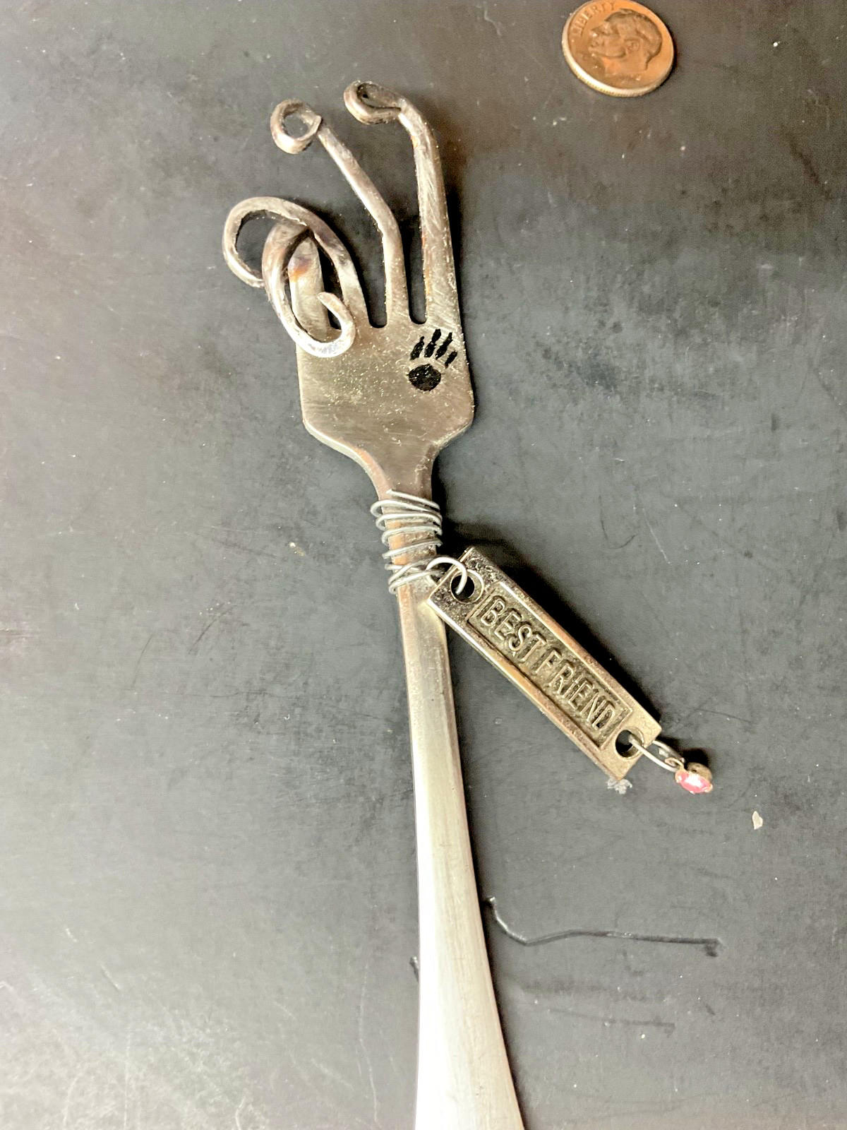 Metal Art Silverware Sculptures People Friends SS