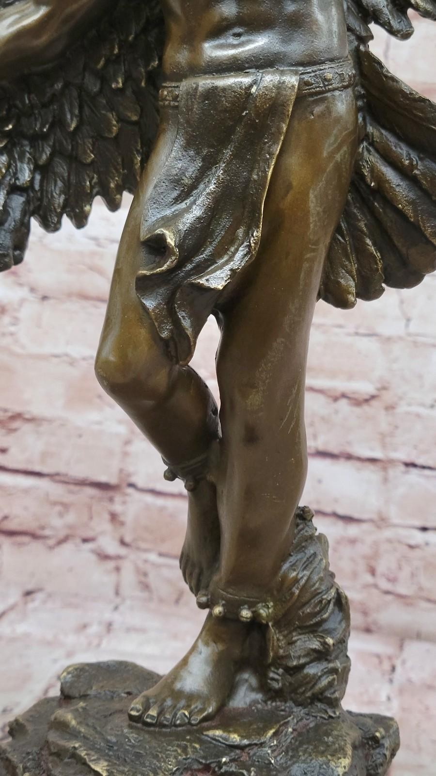 HUGE Indian Native American Art Chief Eagle Bust Bronze Marble Statue Sculpture