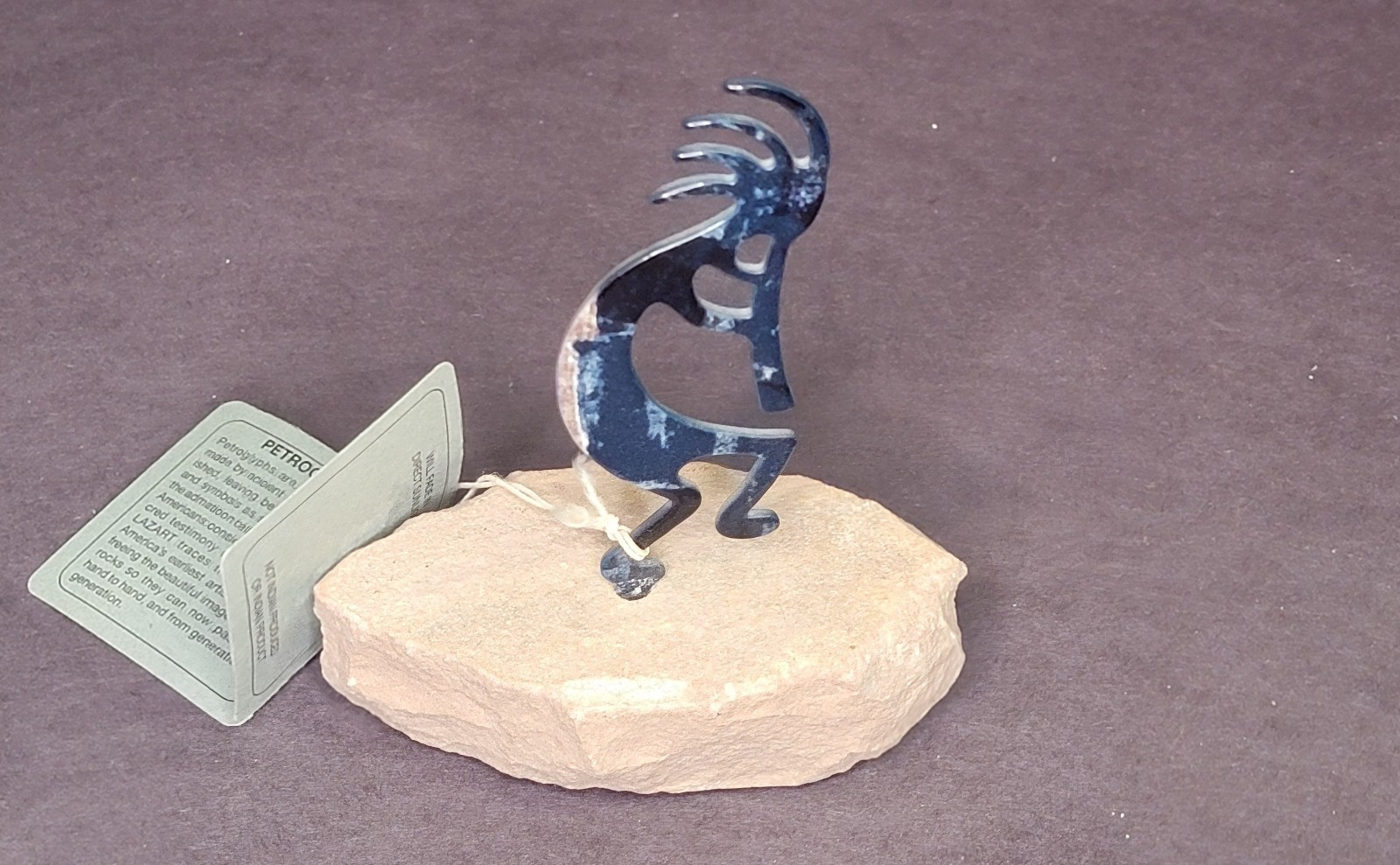 LOT – Set of 4 LAZART Collector Series Metal/Stone Sculptures