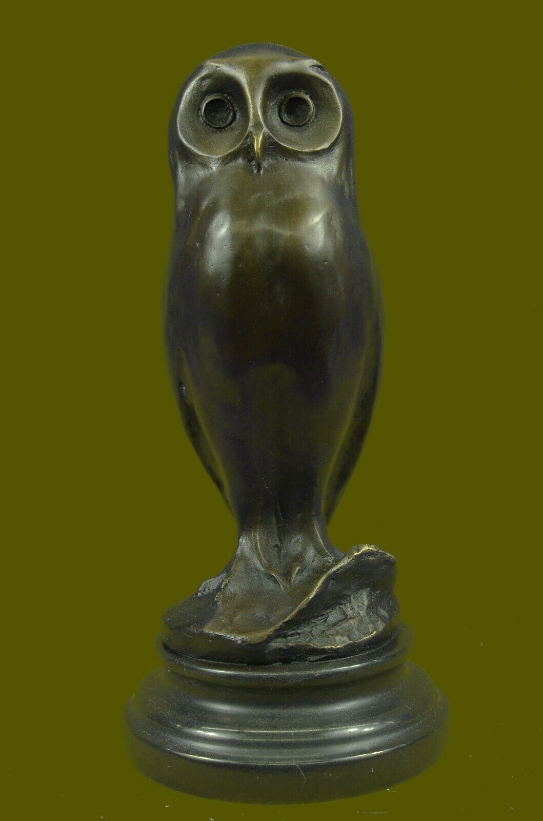SIGNED BY MILO OWL BRONZE BIRD SCULPTURE STATUE HOT CAST INDOOR OUTDOOR ARTWORK