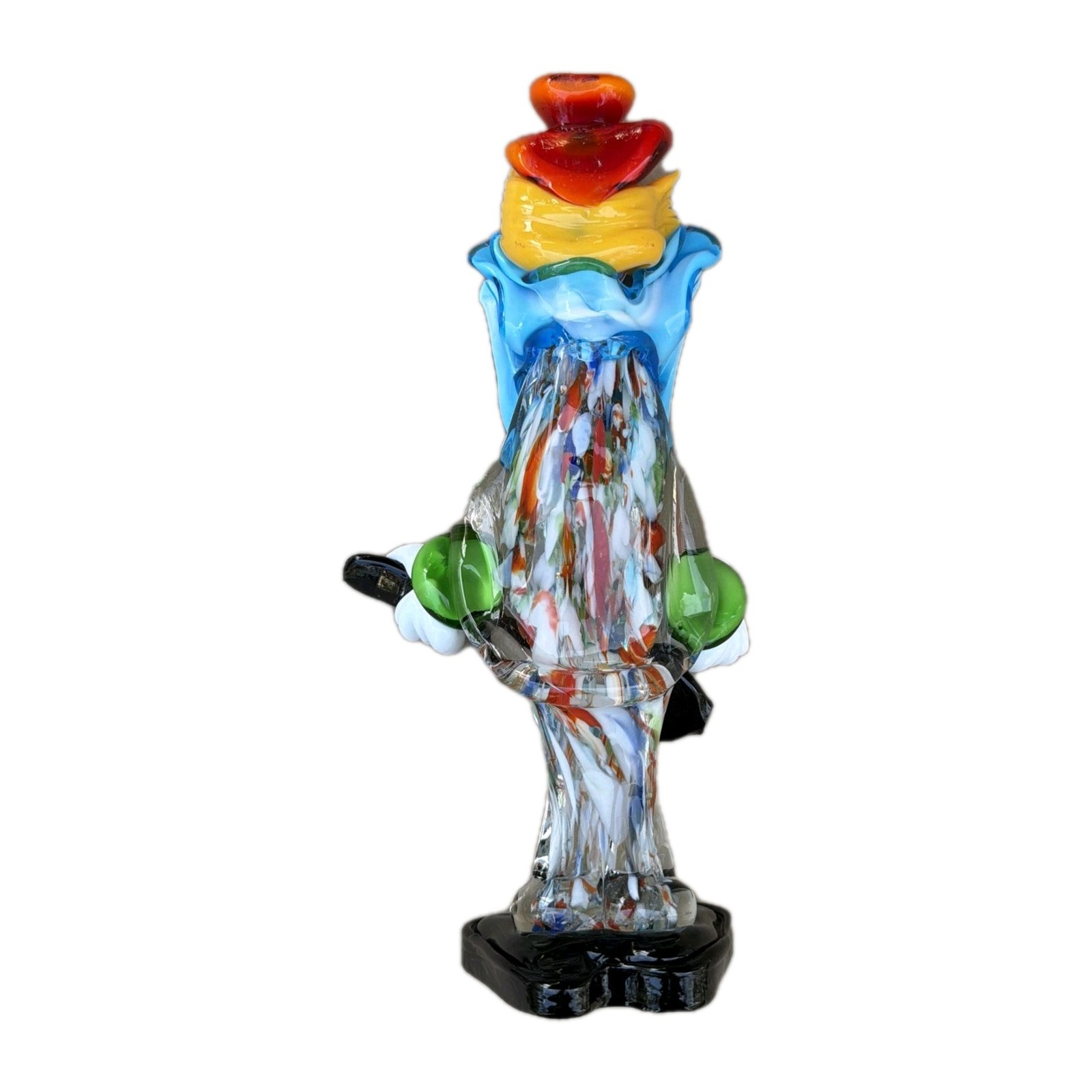 XL Mid Century Murano Art Glass Clown • Hand Blown Italy 1960’s • Venetian Glass
