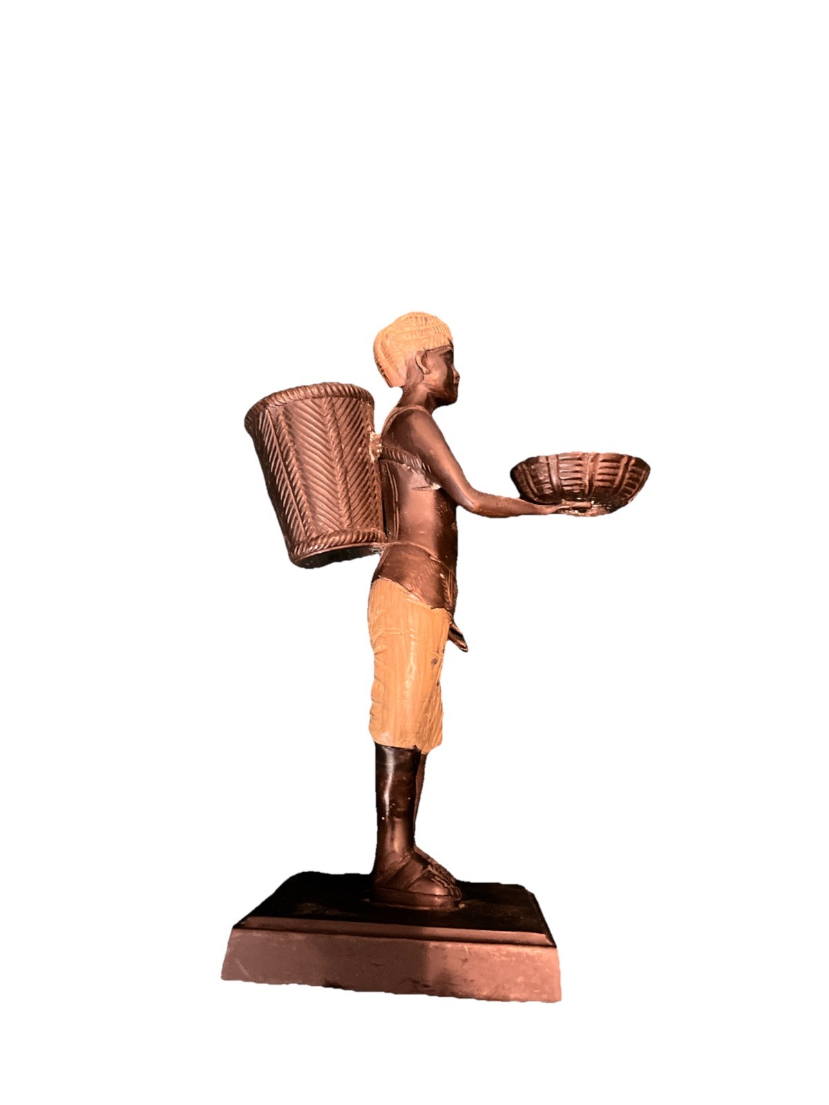 10” Bronze Beggar Figurine Metal