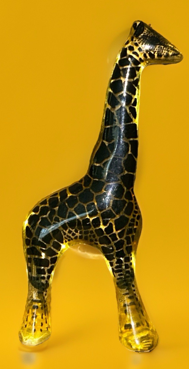 Palatnik Giraffe Lucite Acrylic Sculpture Made In Brazil MCM Figurine