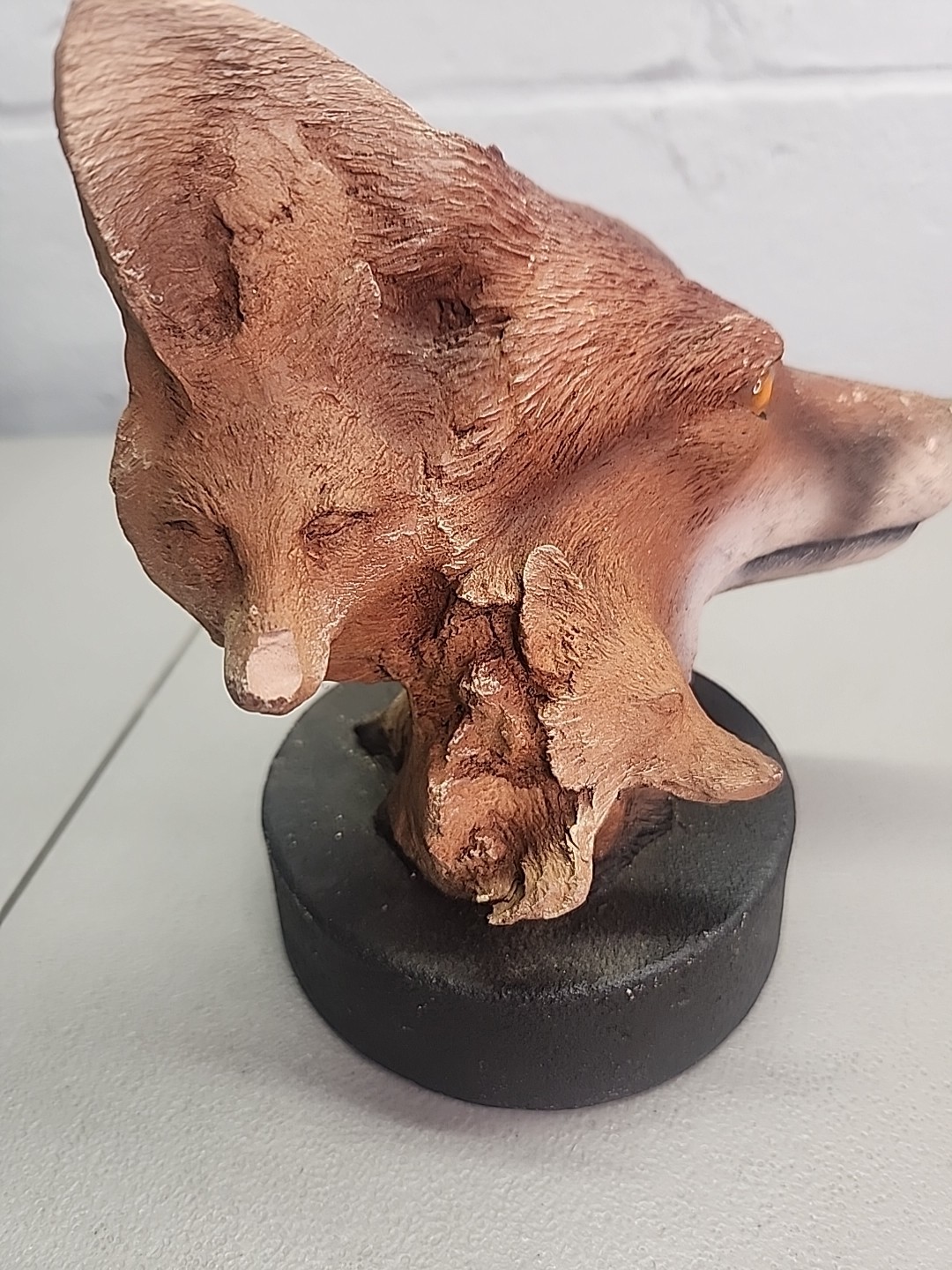 « Rick Cain Fox Sculpture «  »FOx River » » Limited Edition 125/2000 -1996&Prime; Read