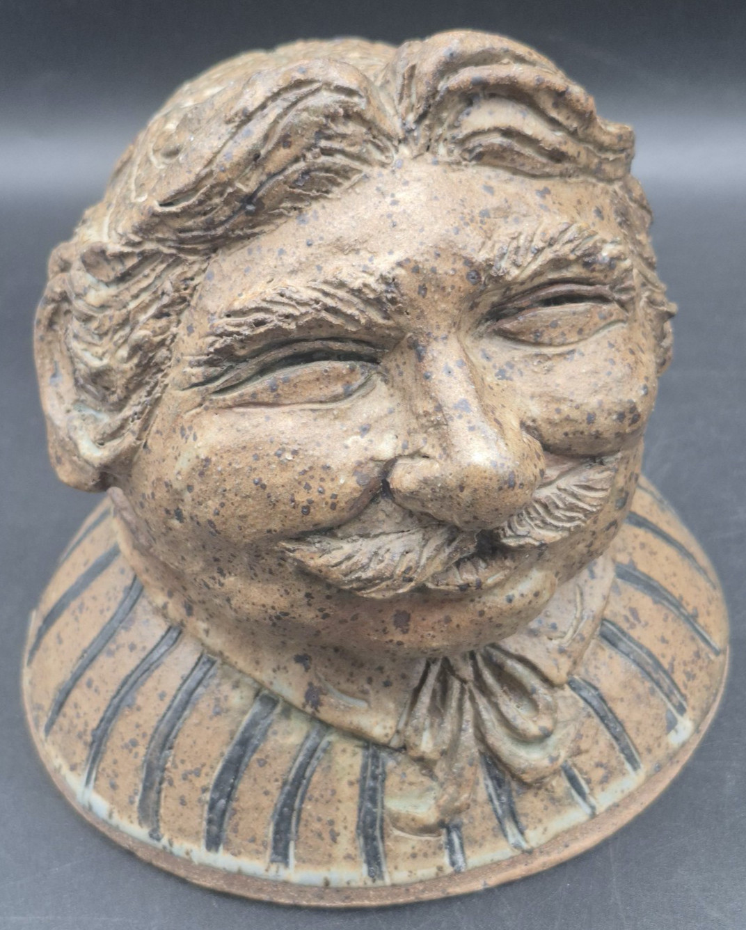 Pottery Sculpture Of A Man&rsquo;s Face By Ondre